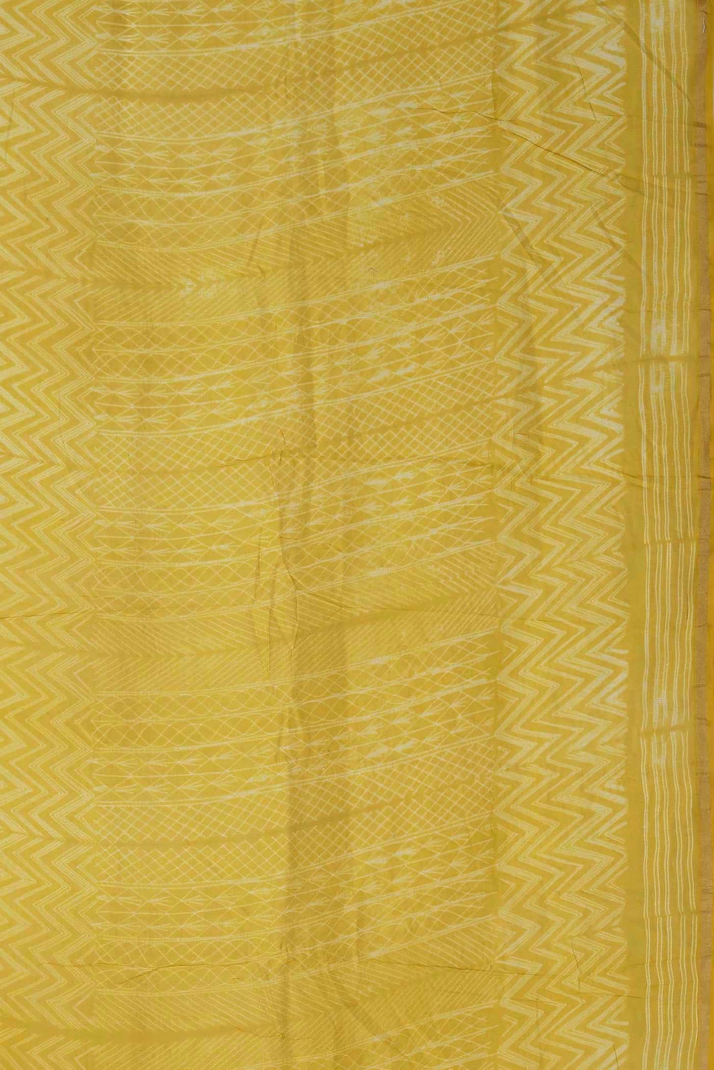 Yellow Chanderi Silk Cotton Saree