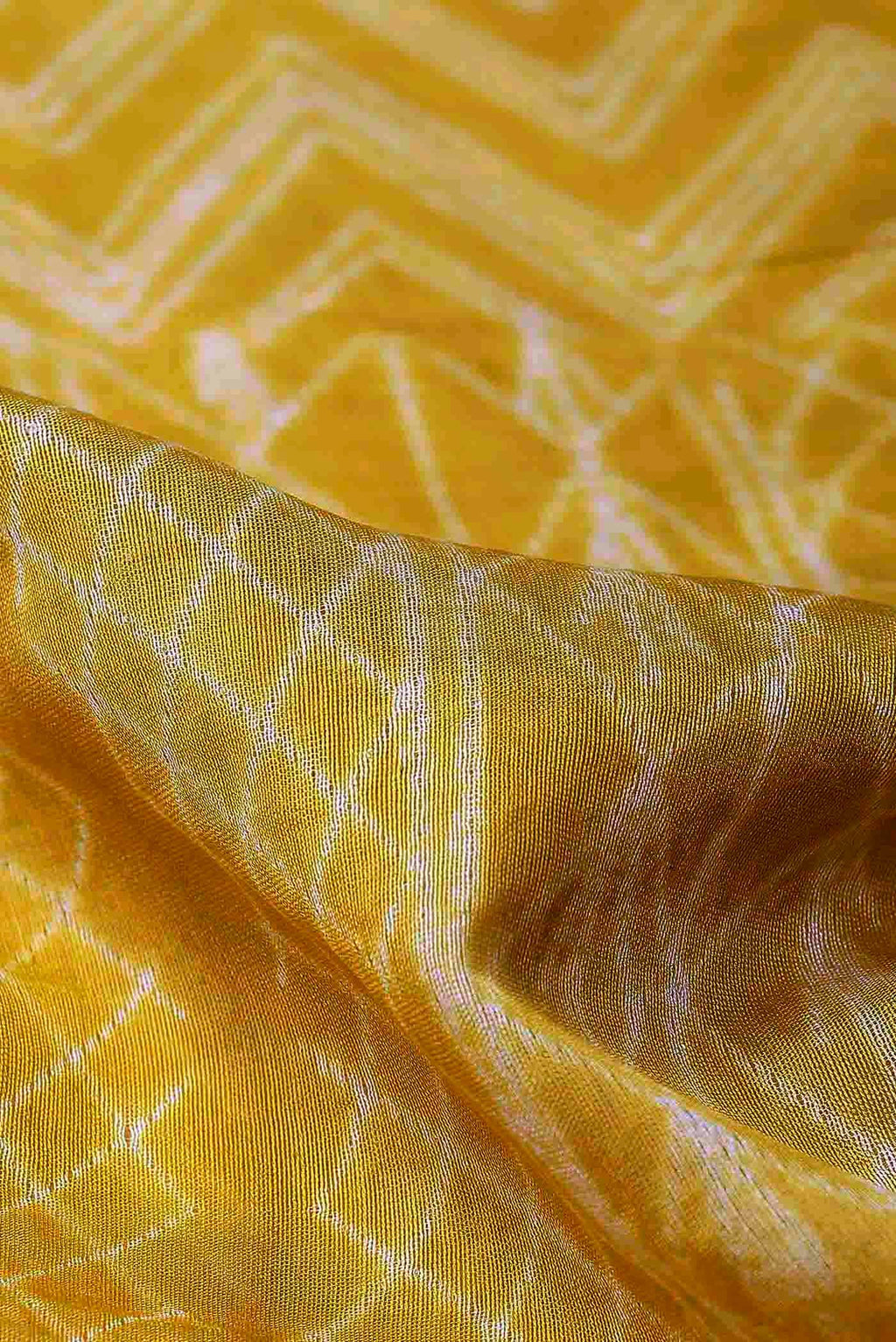 Yellow Chanderi Silk Cotton Saree