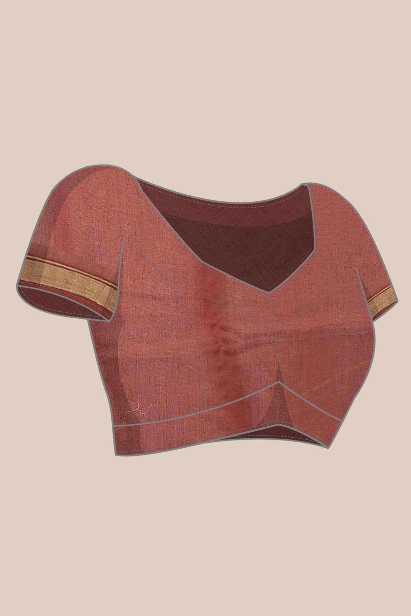 Red Chanderi Silk Cotton Saree