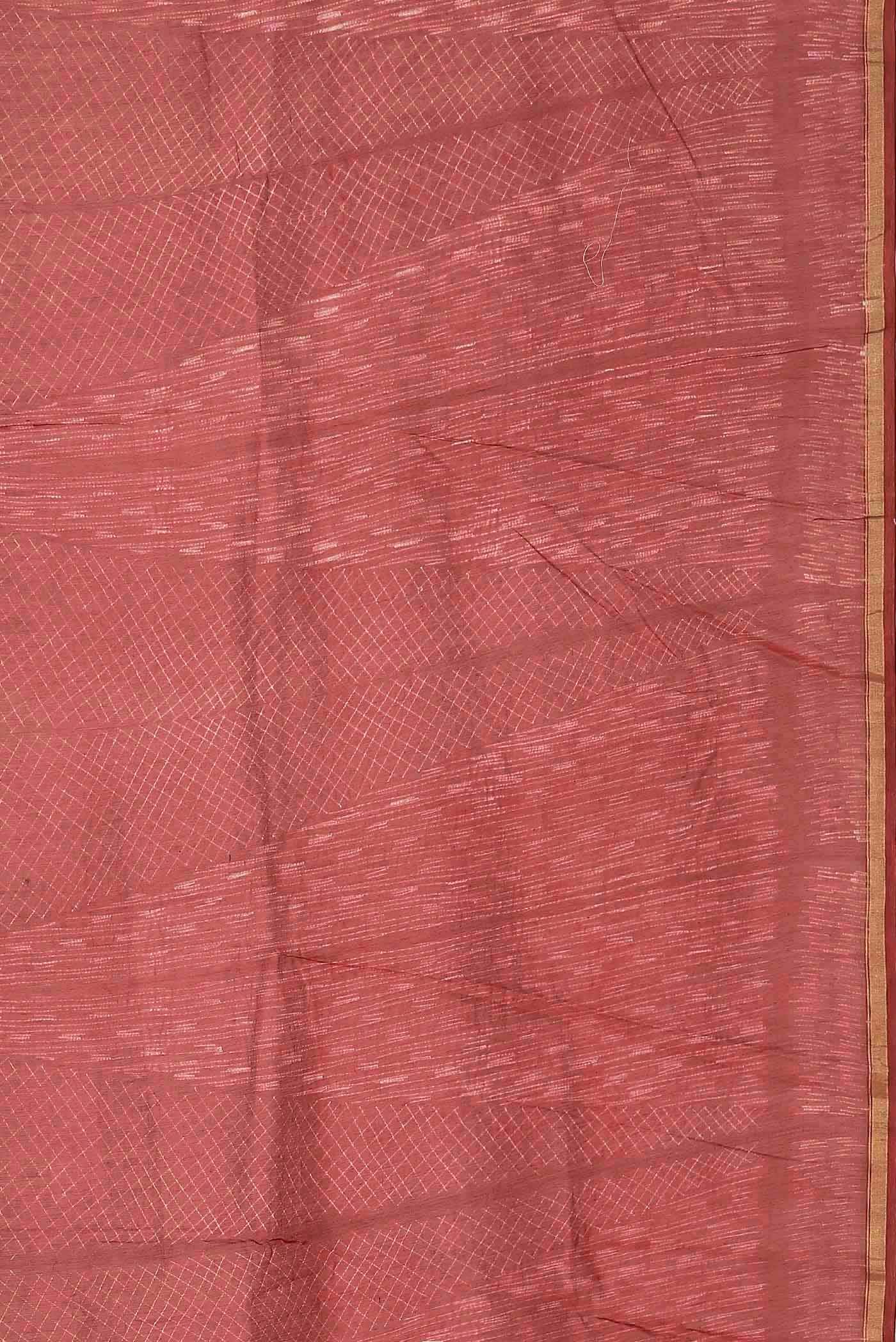 Red Chanderi Silk Cotton Saree