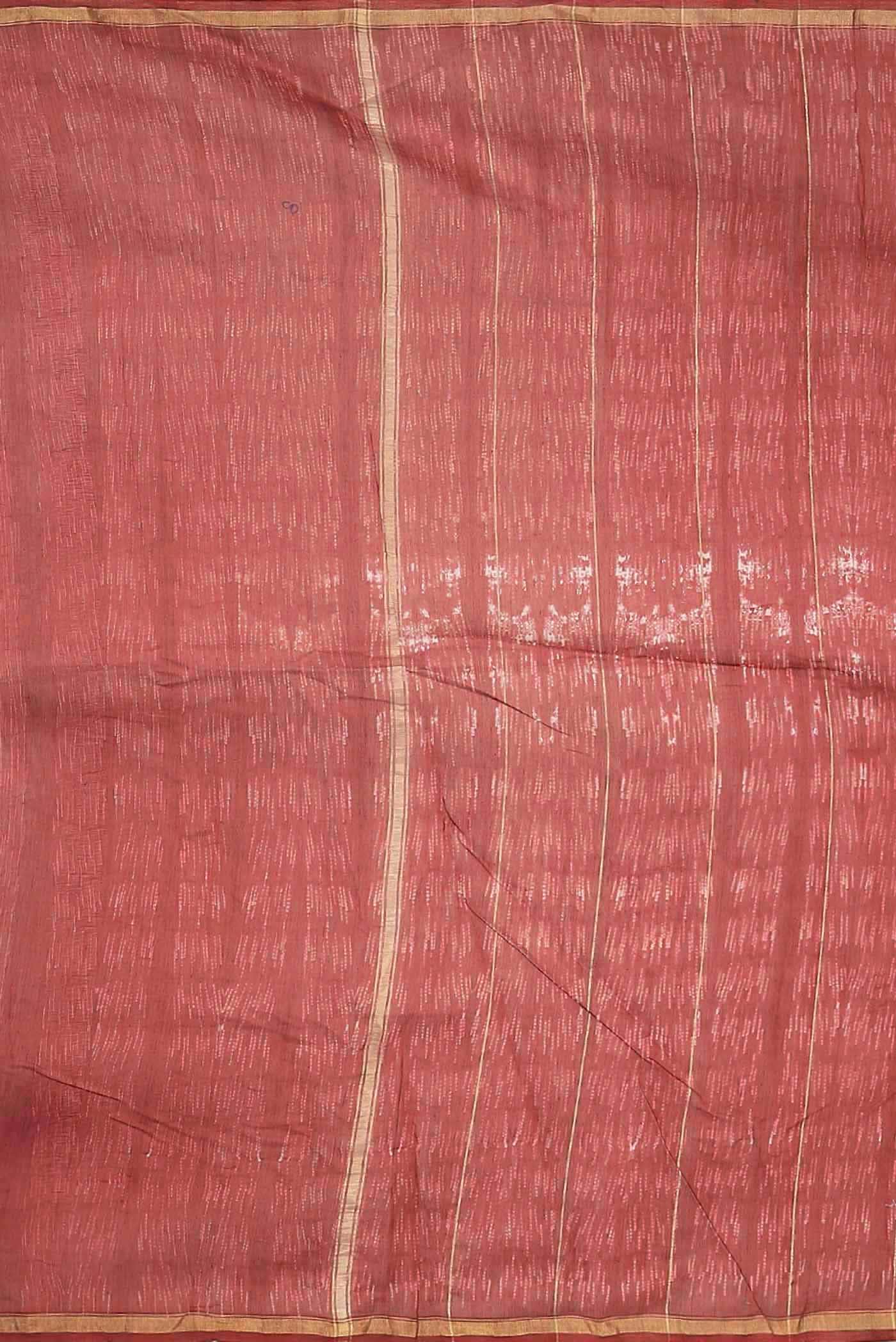 Red Chanderi Silk Cotton Saree