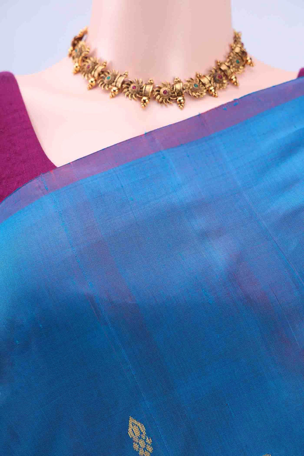 Light Blue Kanchipuram Saree