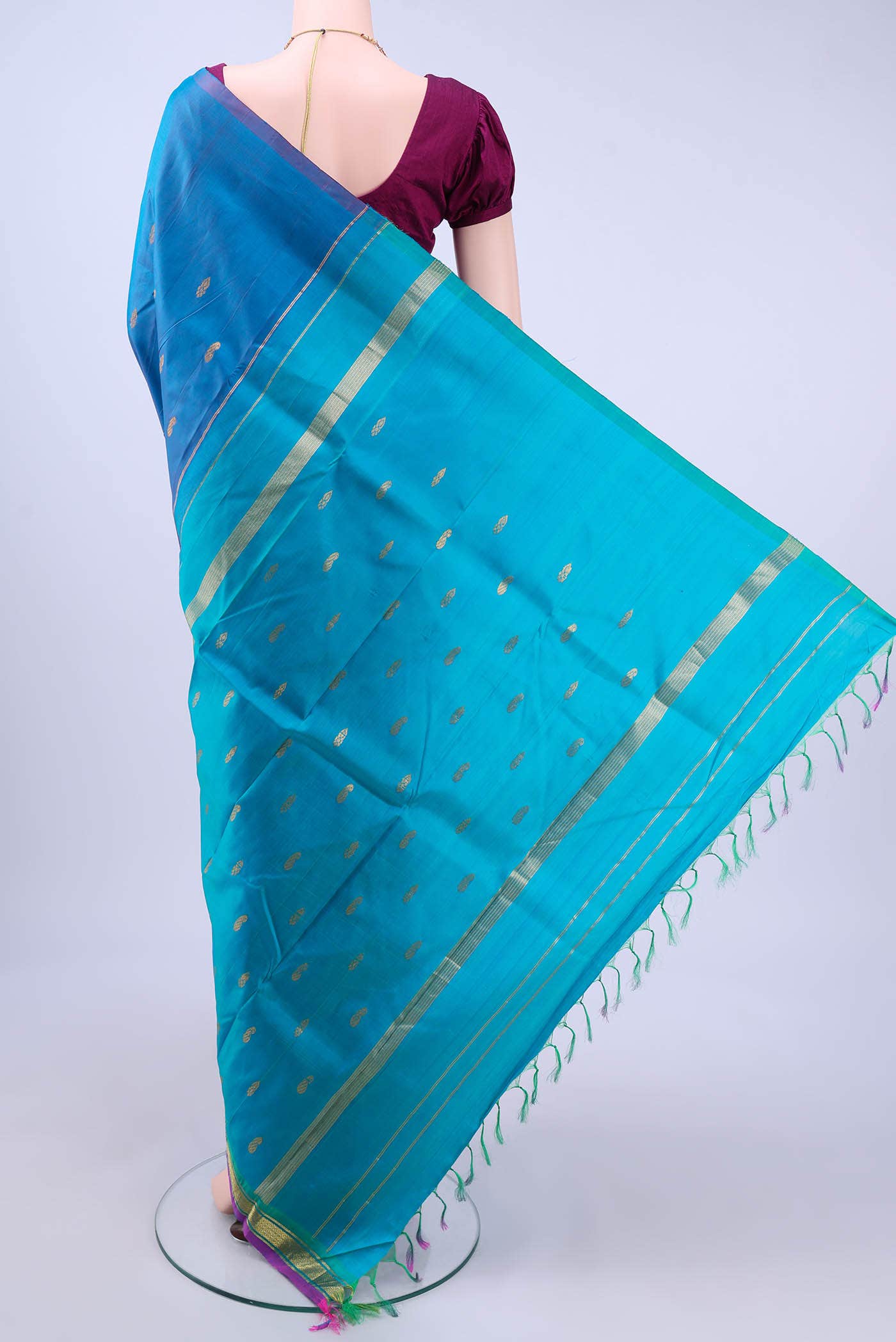 Light Blue Kanchipuram Saree