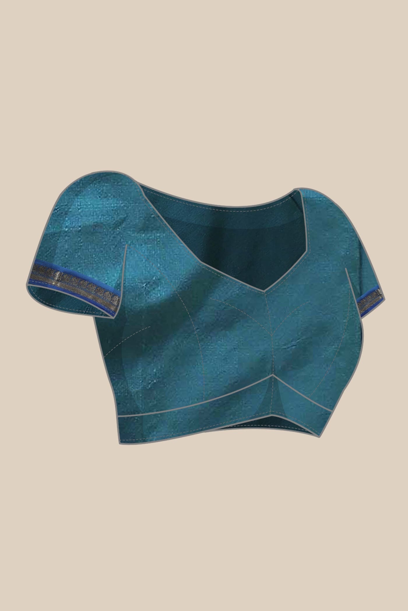 Blue Blended Bangalore Silk Saree