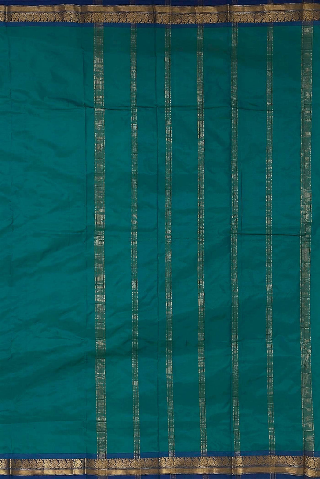 Blue Blended Bangalore Silk Saree