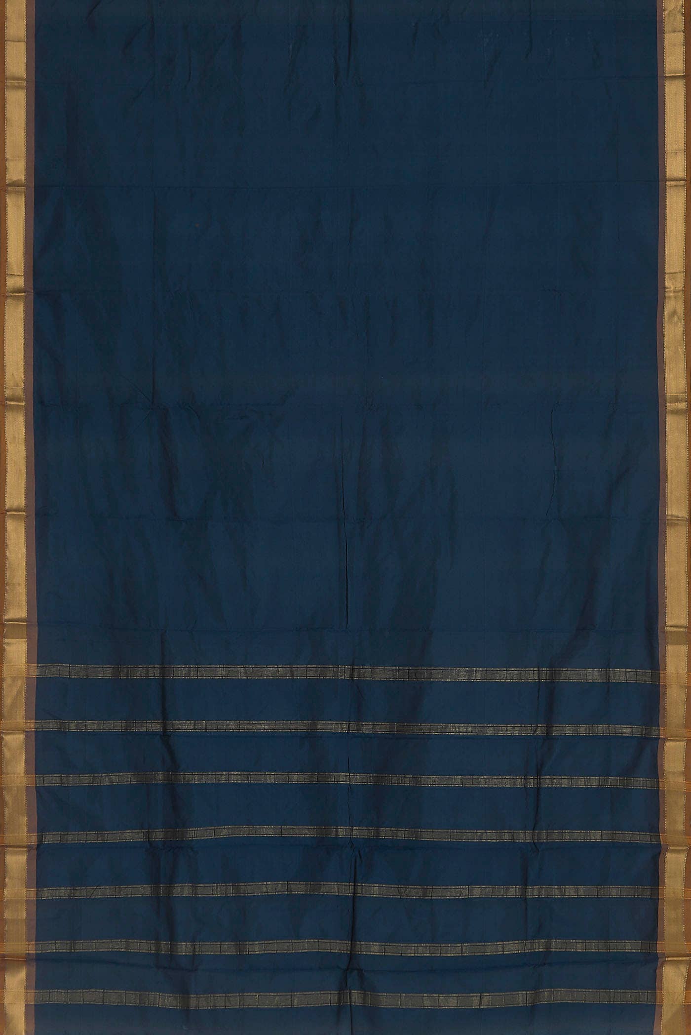 Blue Blended Bangalore Silk Saree