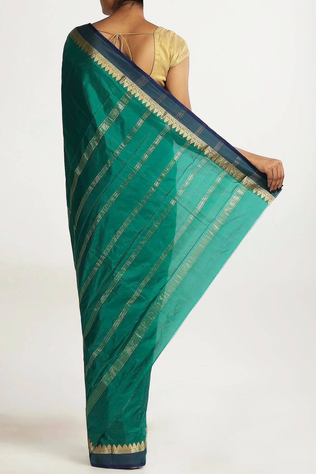 Green Blended Bangalore Silk Saree