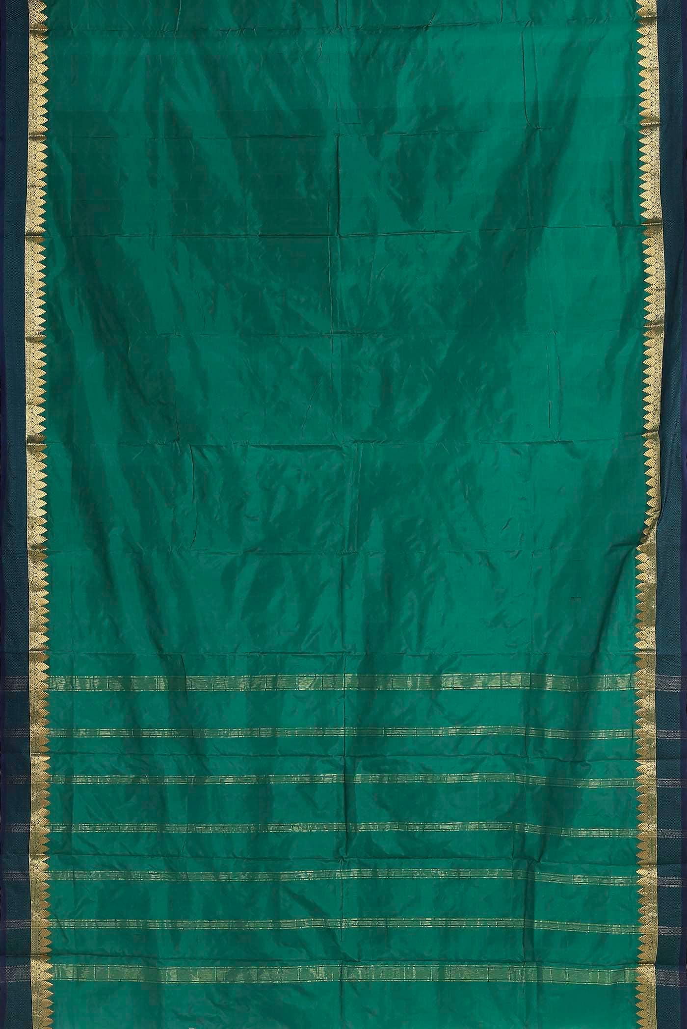 Green Blended Bangalore Silk Saree