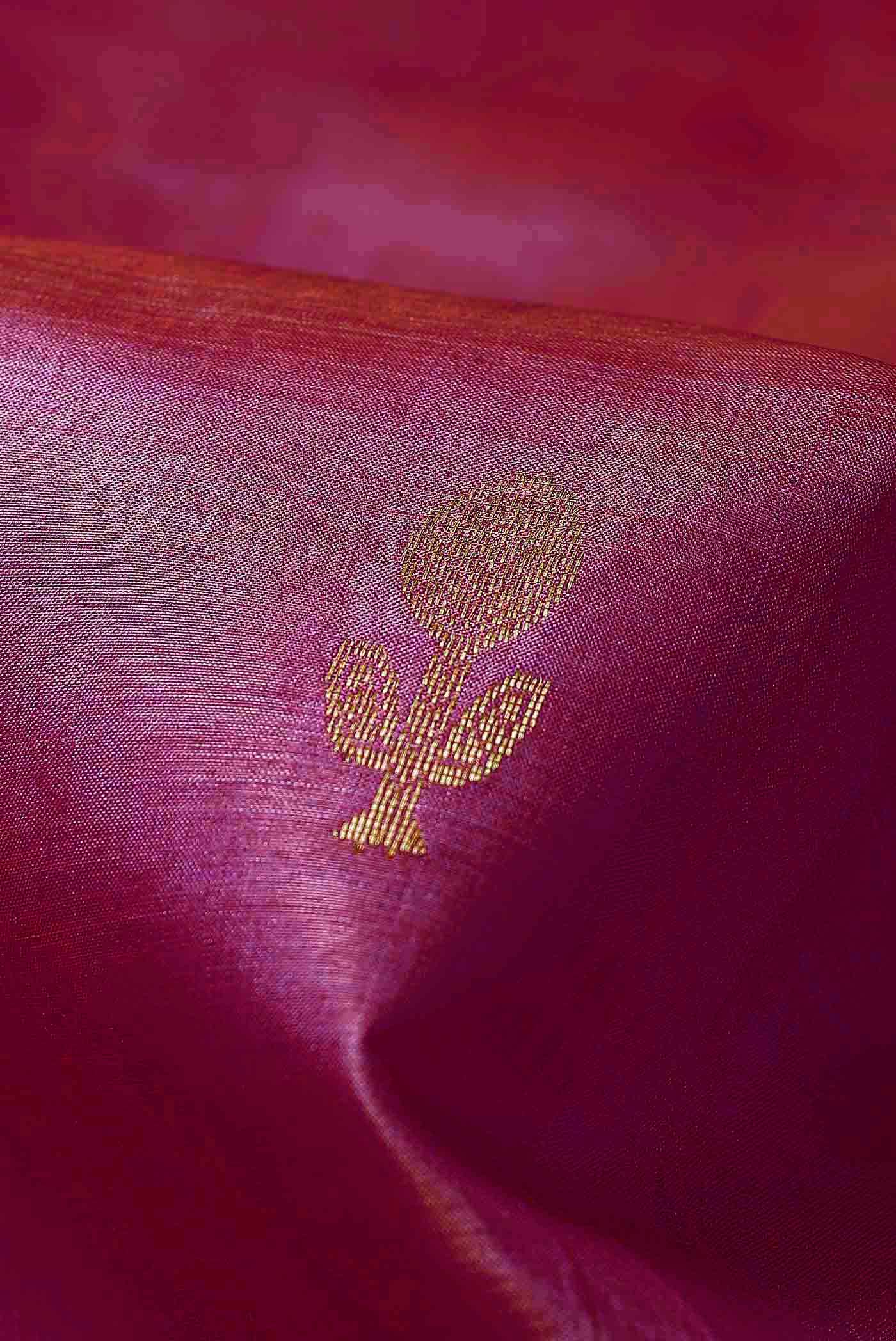 Pink Bhagalpuri Tussar Silk Saree