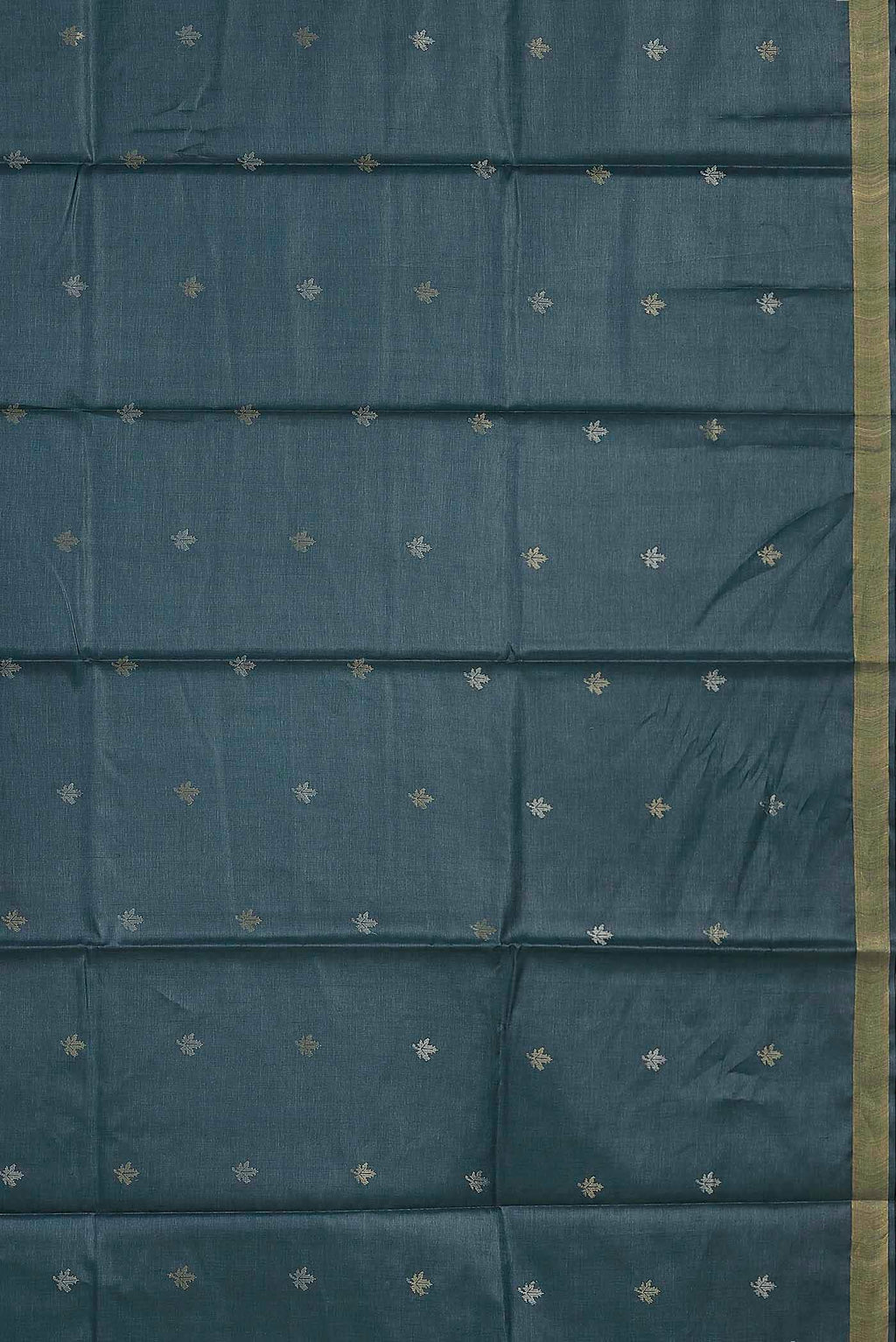Blue Bhagalpuri Tussar Silk Saree