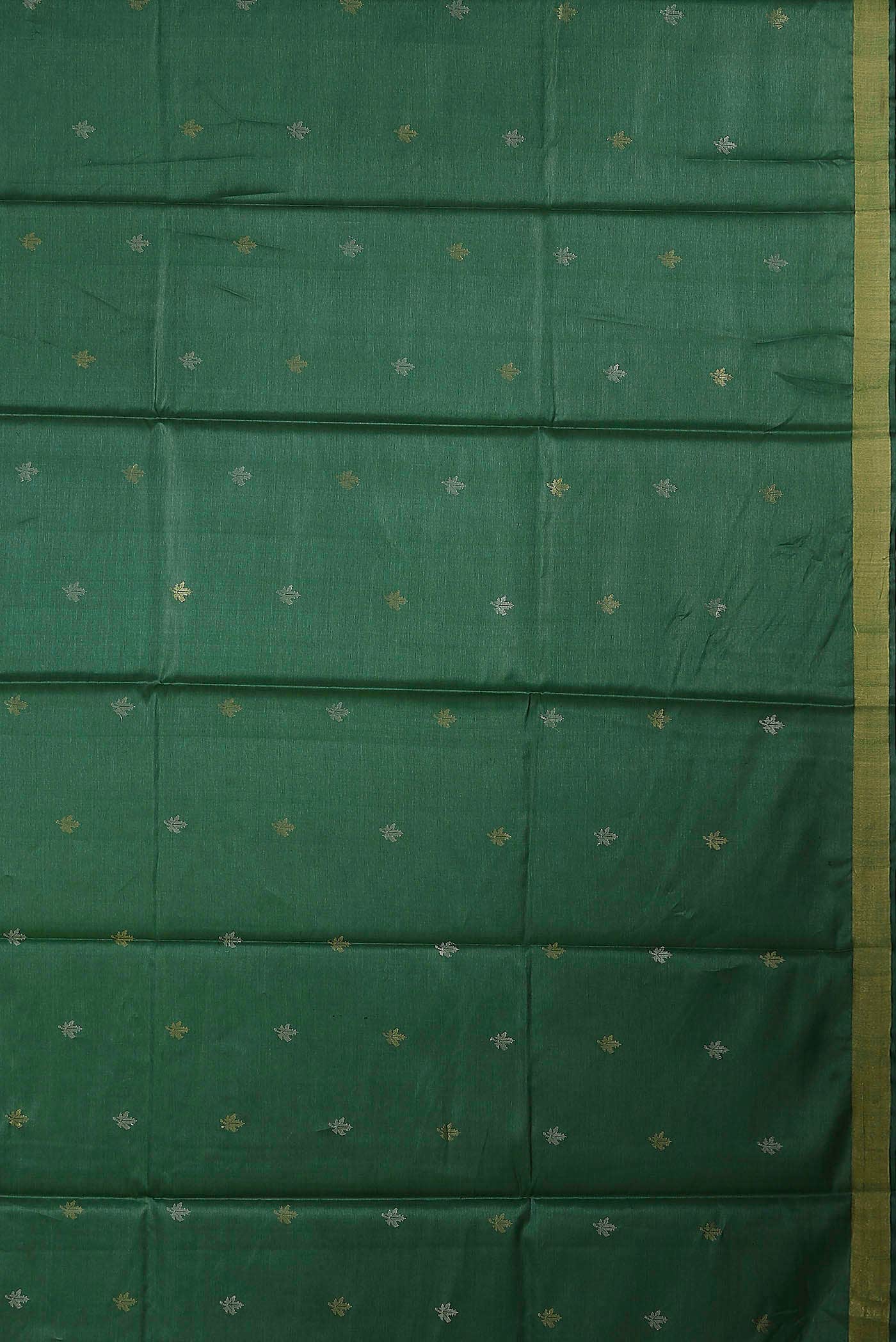 Green Bhagalpuri Tussar Silk Saree