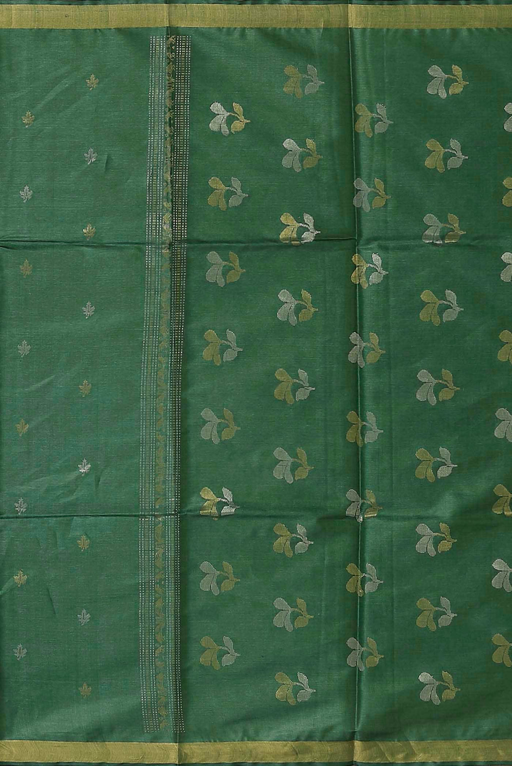 Green Bhagalpuri Tussar Silk Saree