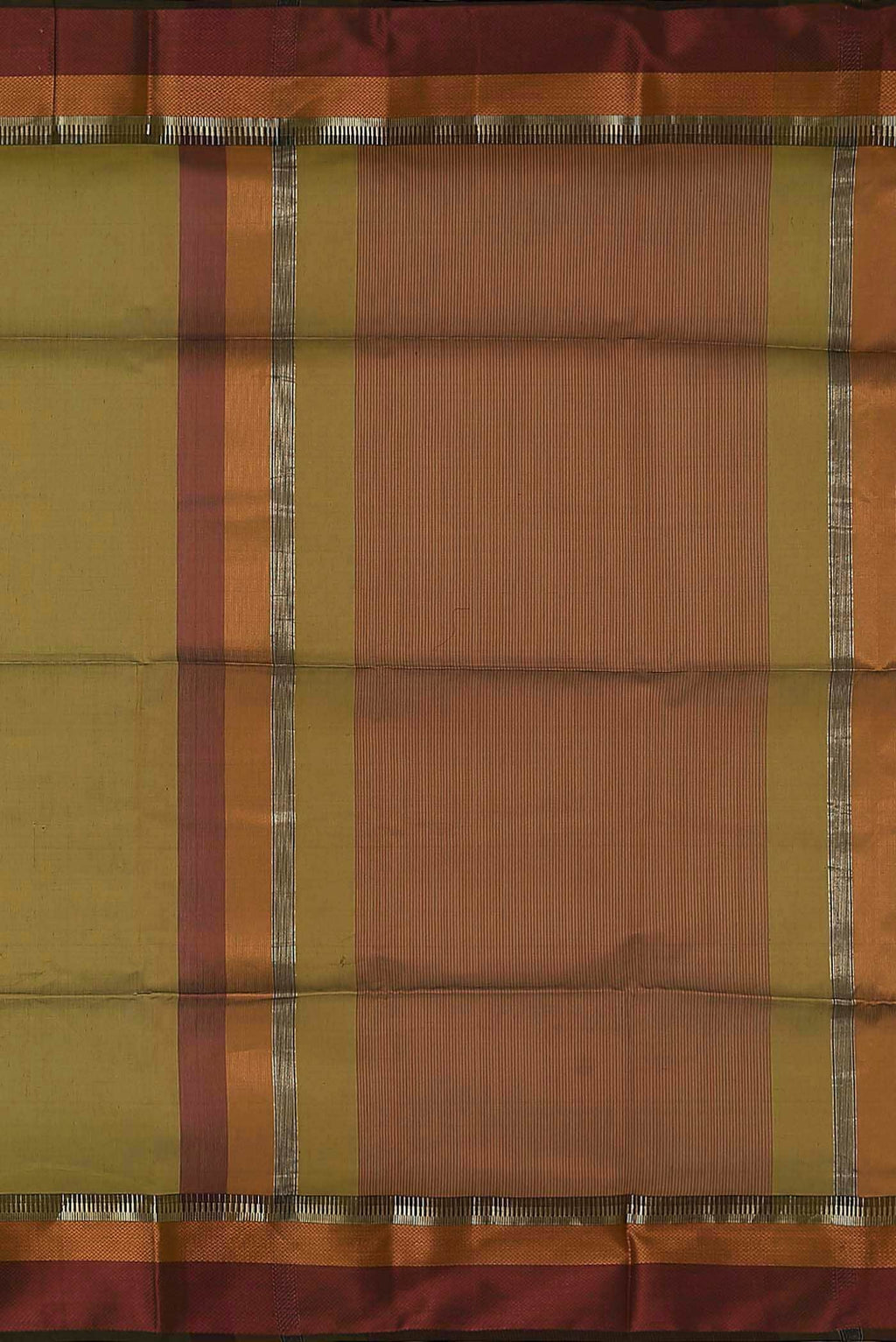 Mustard Maheshwari Silk Cotton Saree