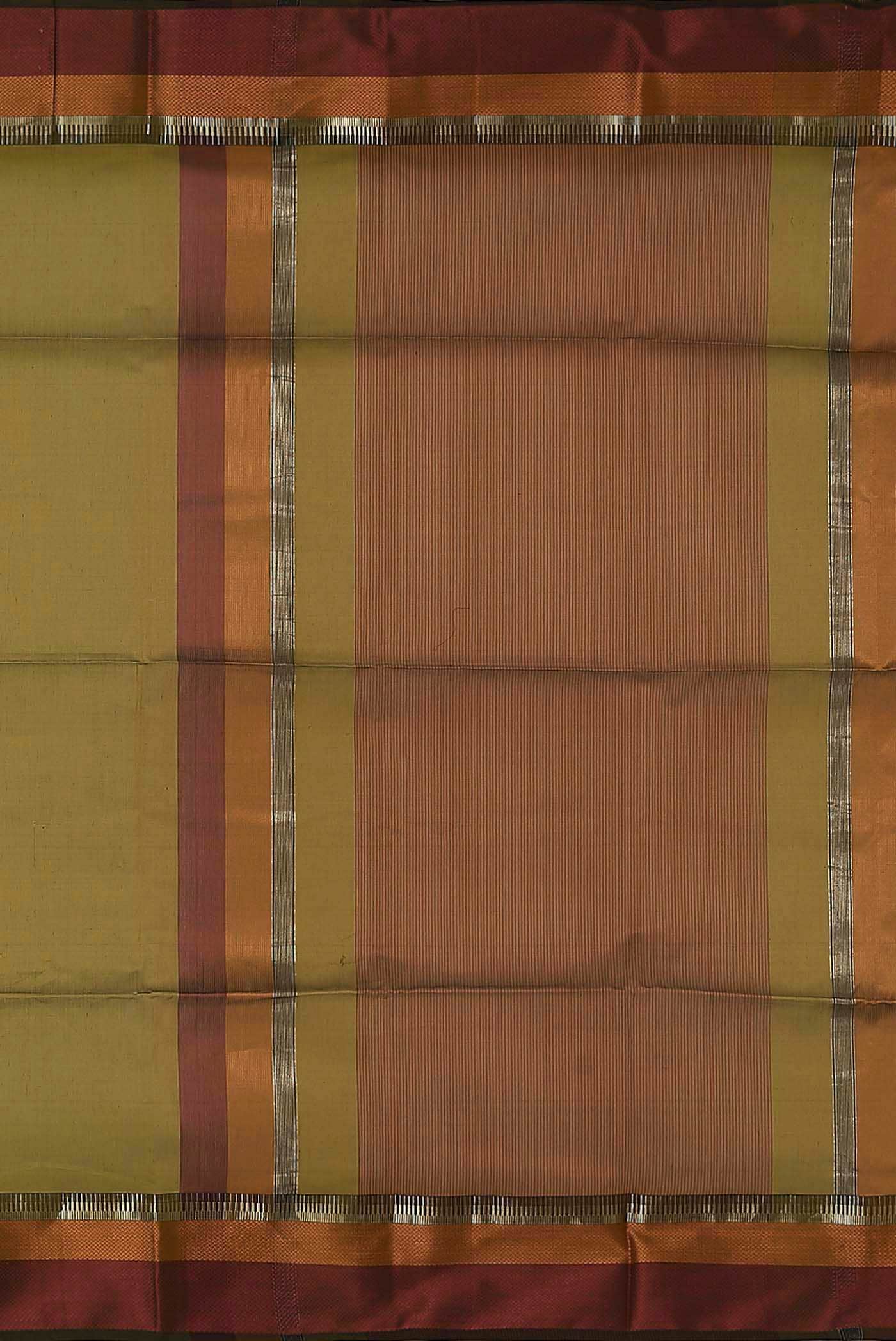 Mustard Maheshwari Silk Cotton Saree