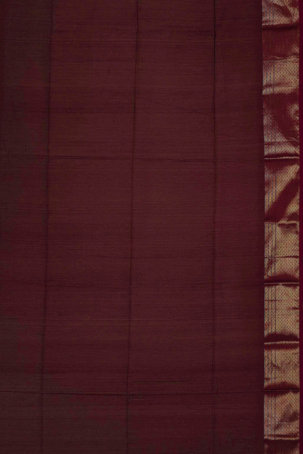 Maroon Maheshwari Silk Cotton Saree