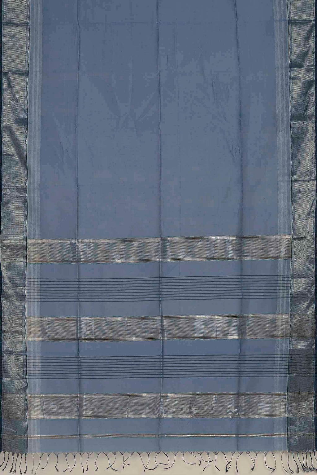 Blue Maheshwari Silk Cotton Saree