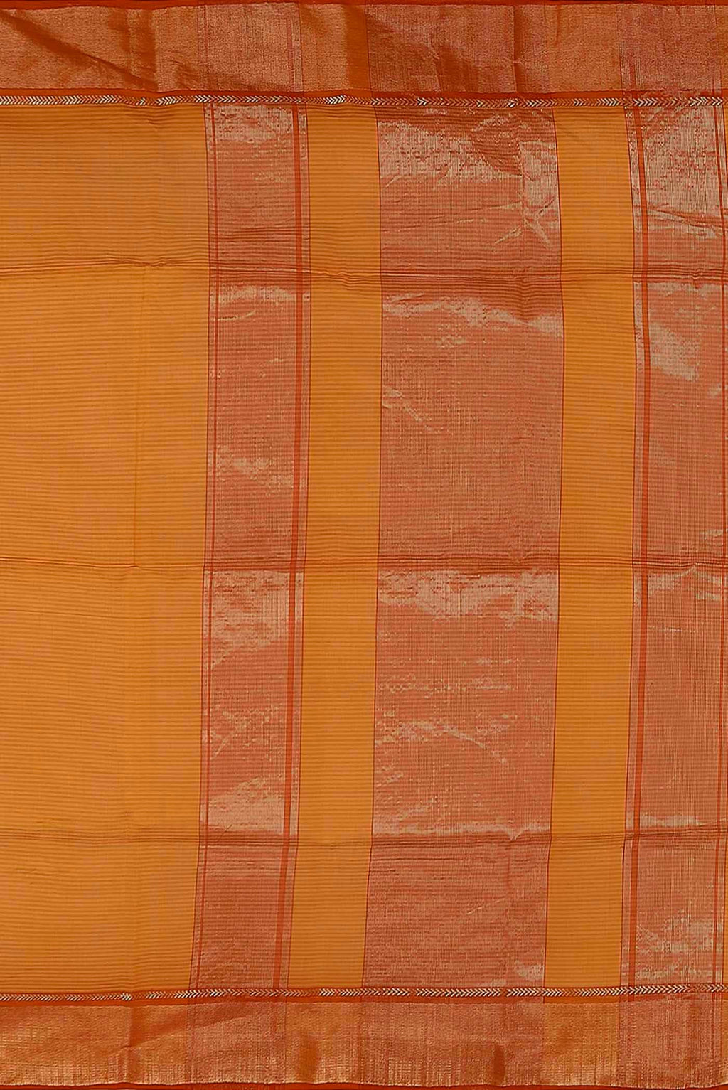 Orange Maheshwari Silk Cotton Saree
