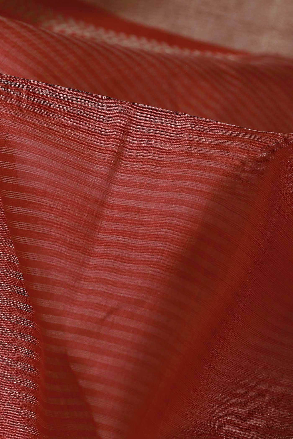 Red Maheshwari Silk Cotton Saree