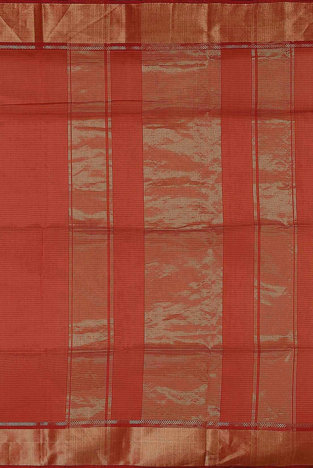 Red Maheshwari Silk Cotton Saree