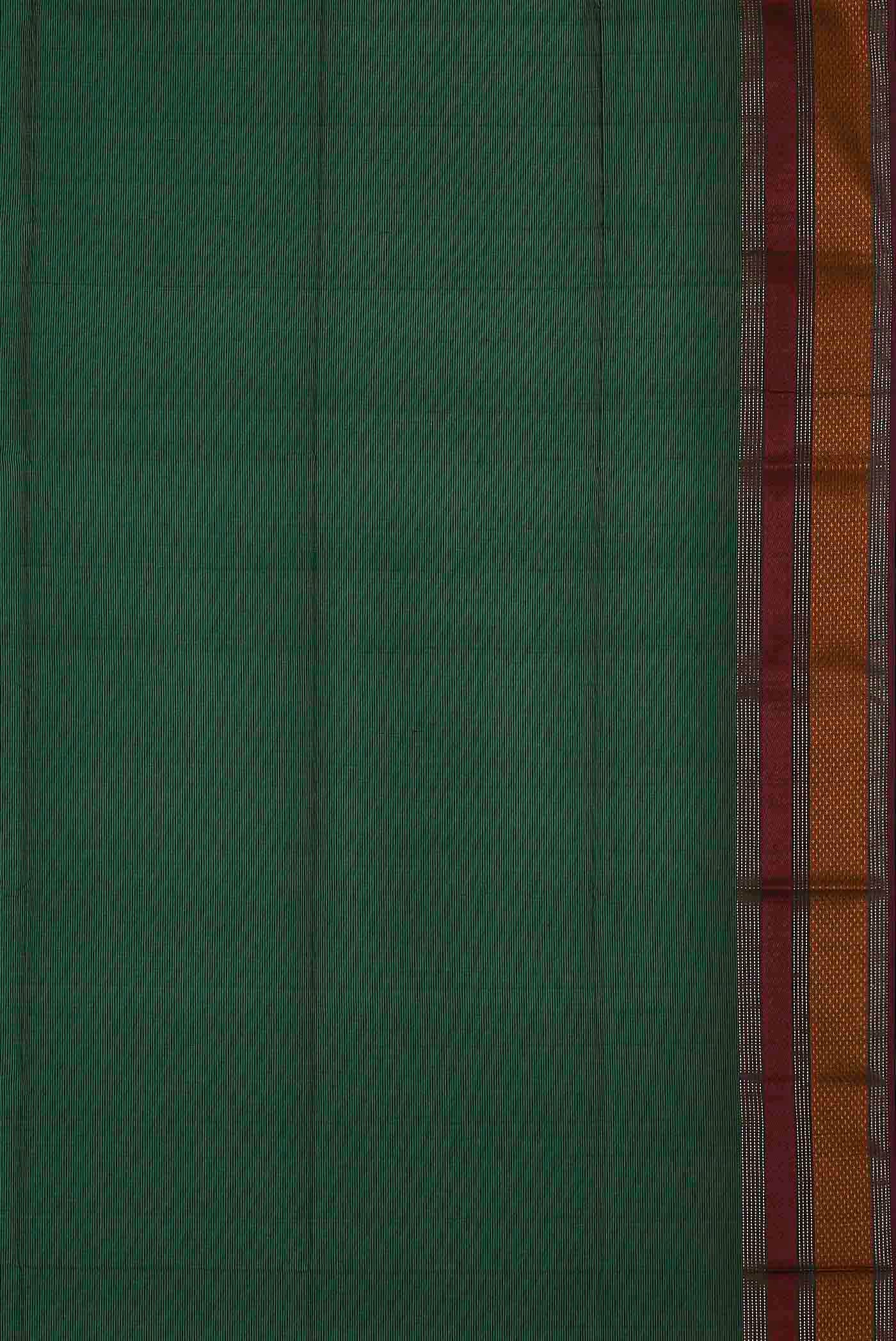 Green Maheshwari Silk Cotton Saree