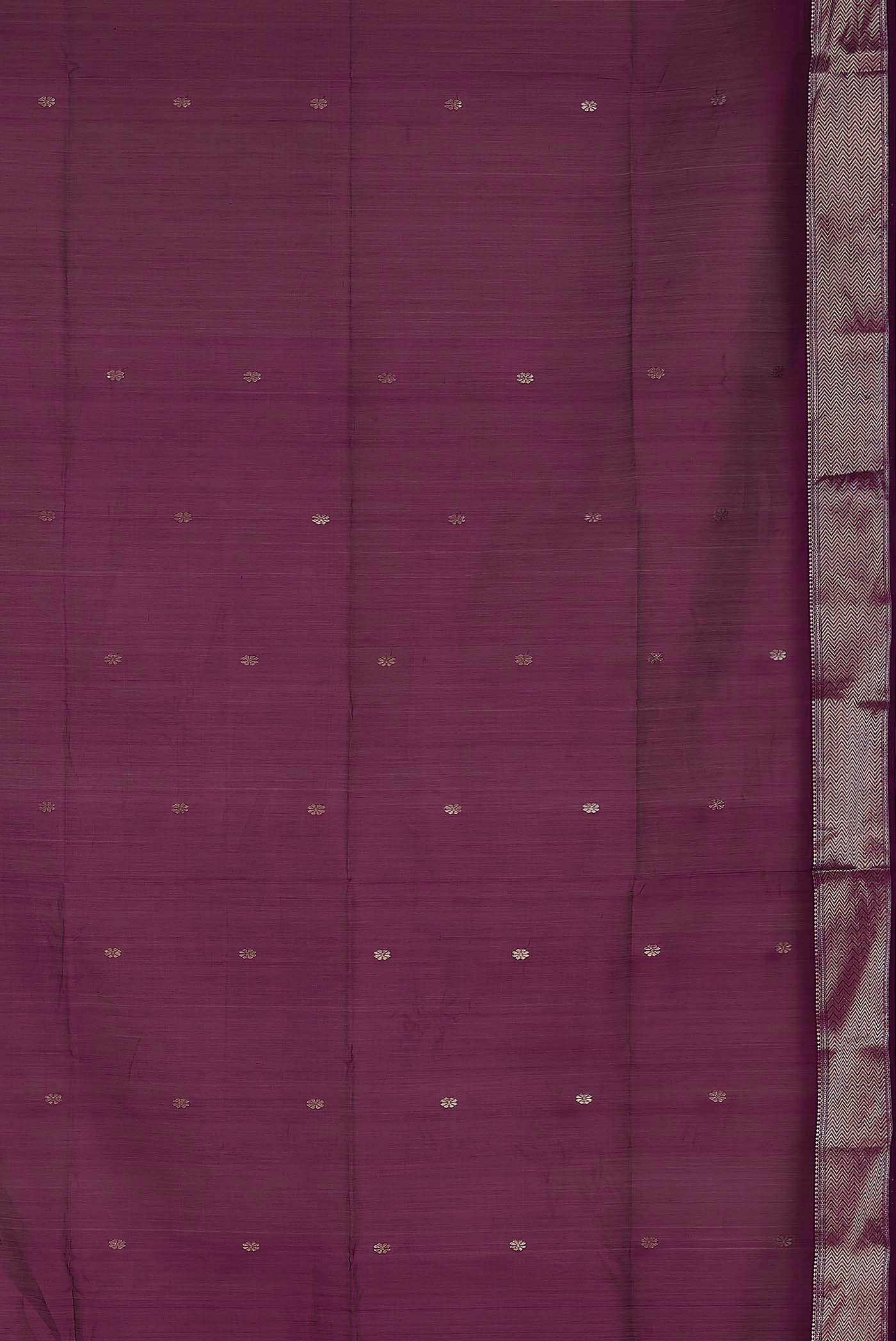 Purple Maheshwari Silk Cotton Saree