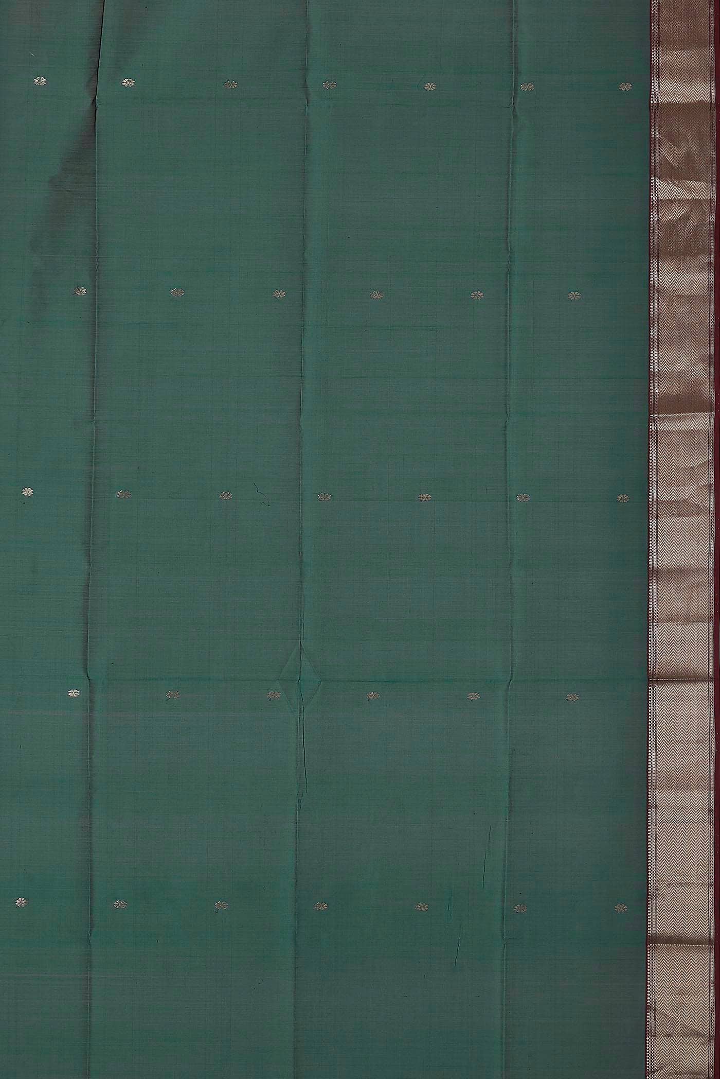 Green Maheshwari Silk Cotton Saree