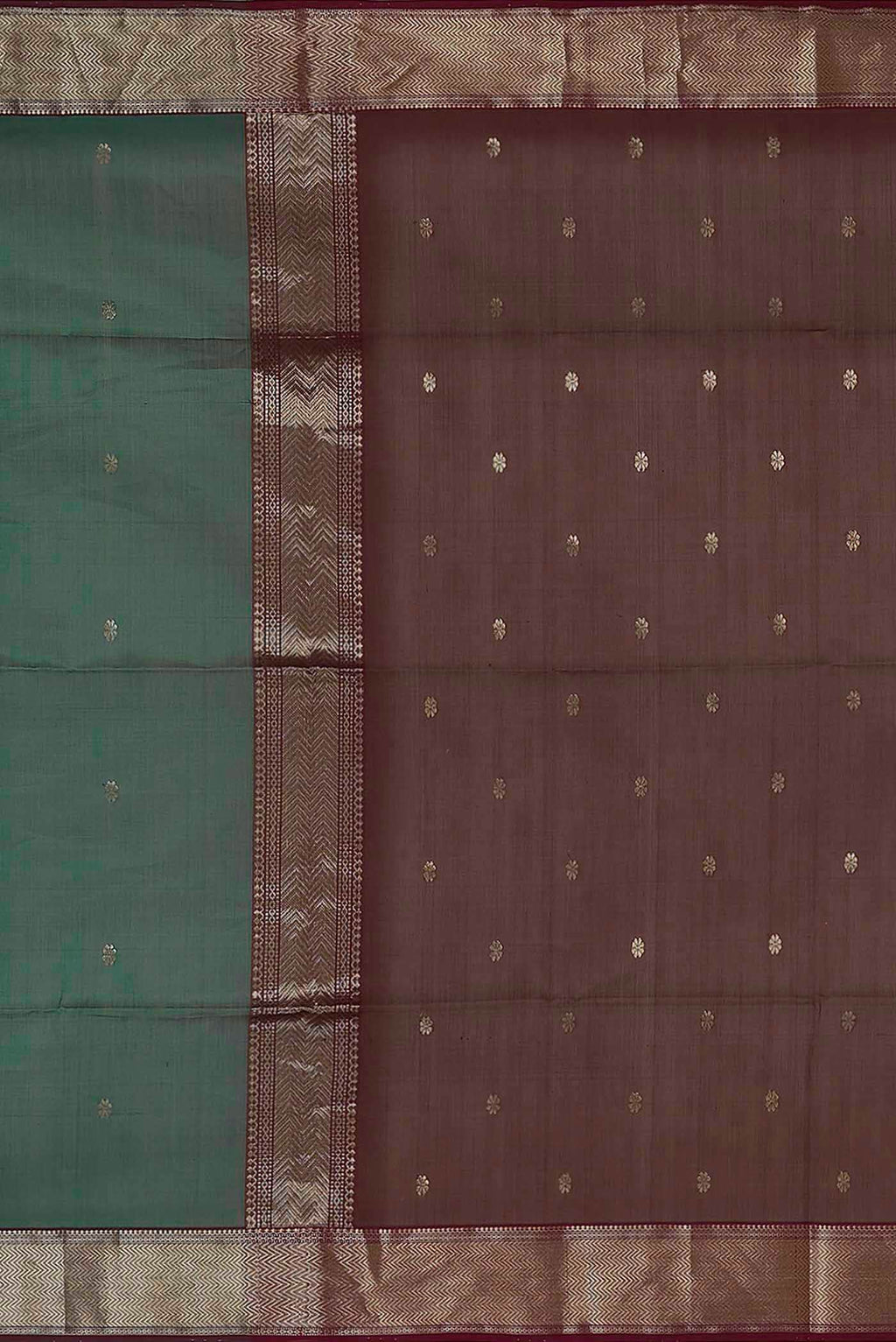 Green Maheshwari Silk Cotton Saree