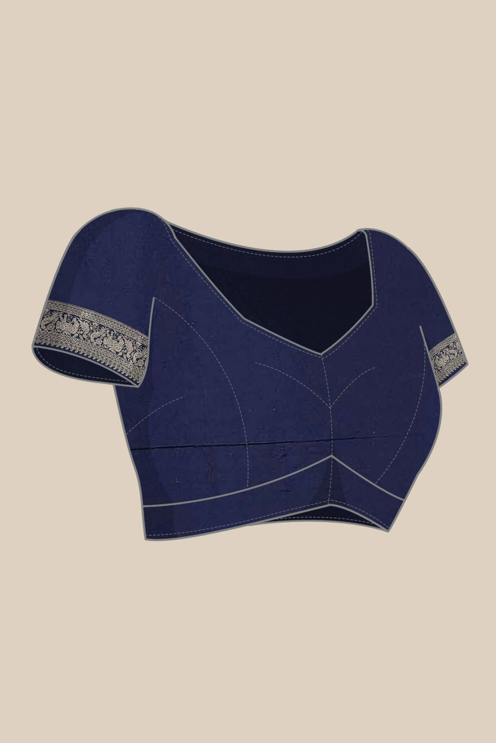 Blue Banarasi Silk Saree