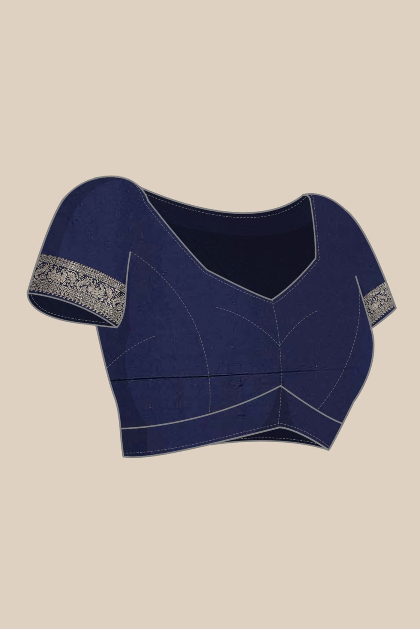 Blue Banarasi Silk Saree