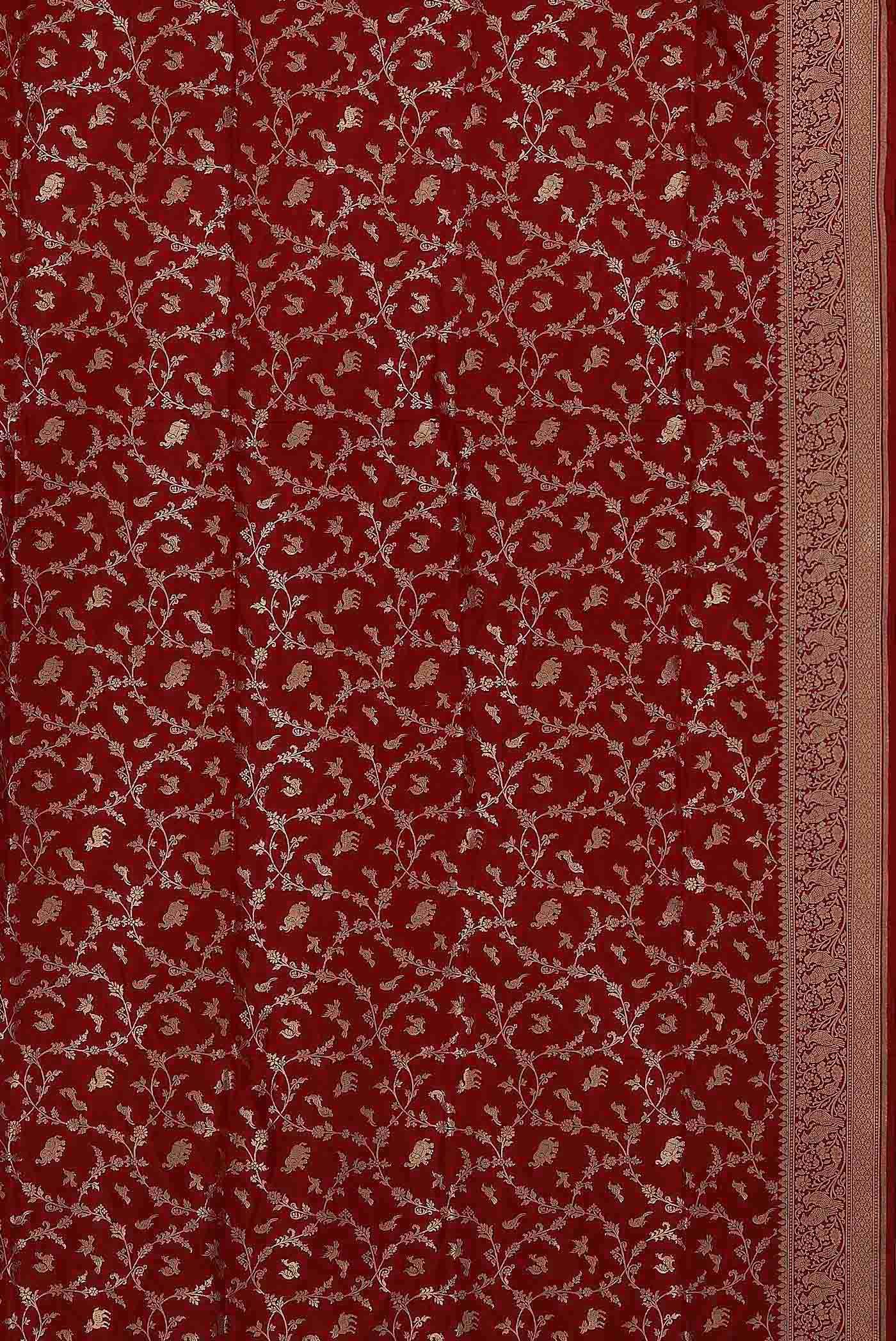 Red Banarasi Silk Saree