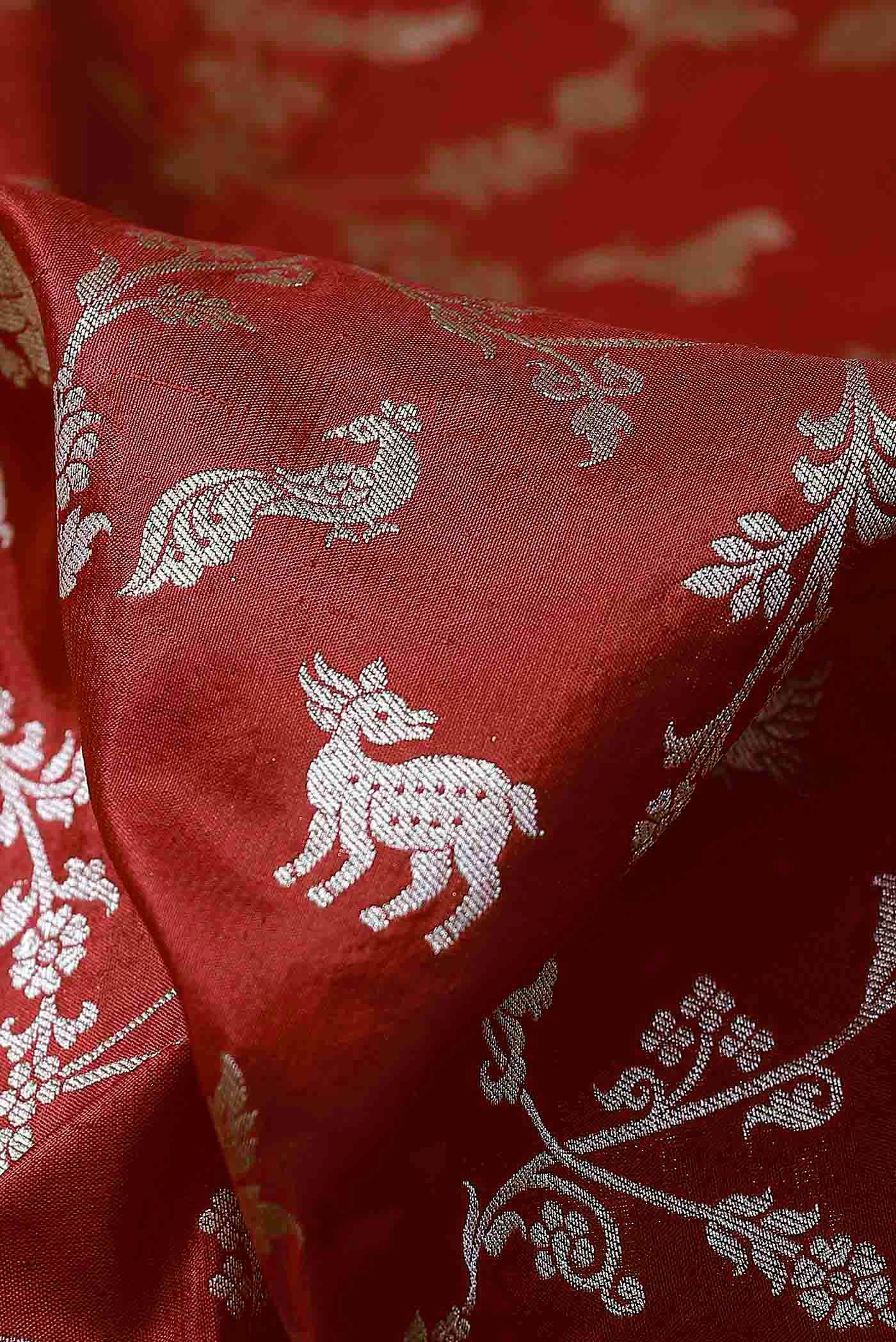 Red Banarasi Silk Saree