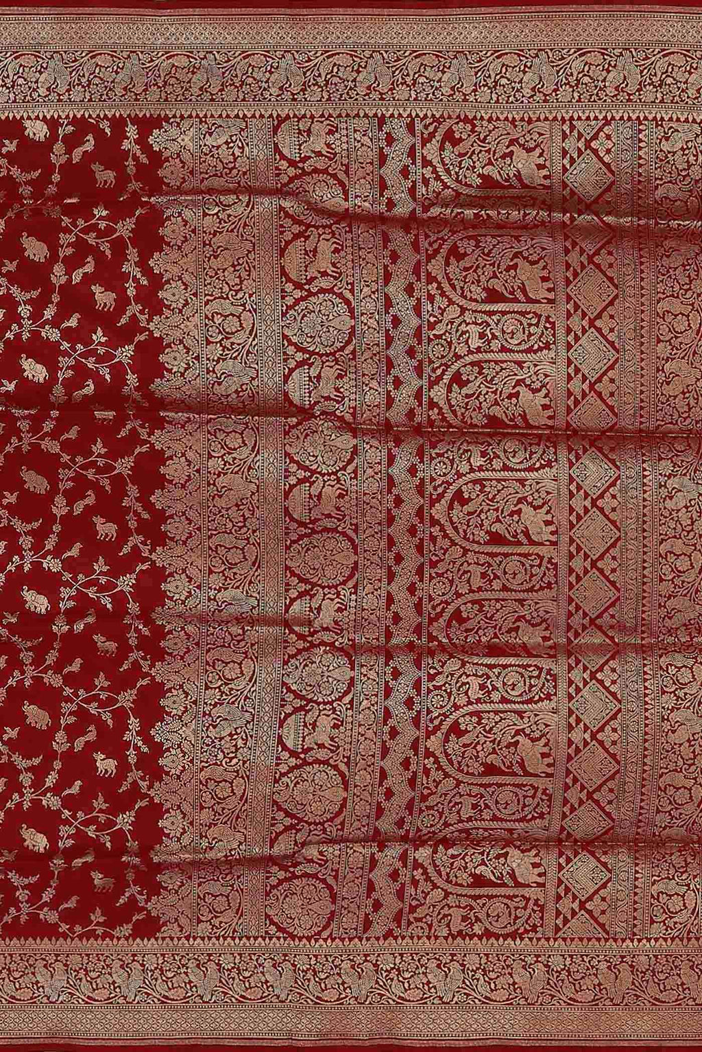 Red Banarasi Silk Saree