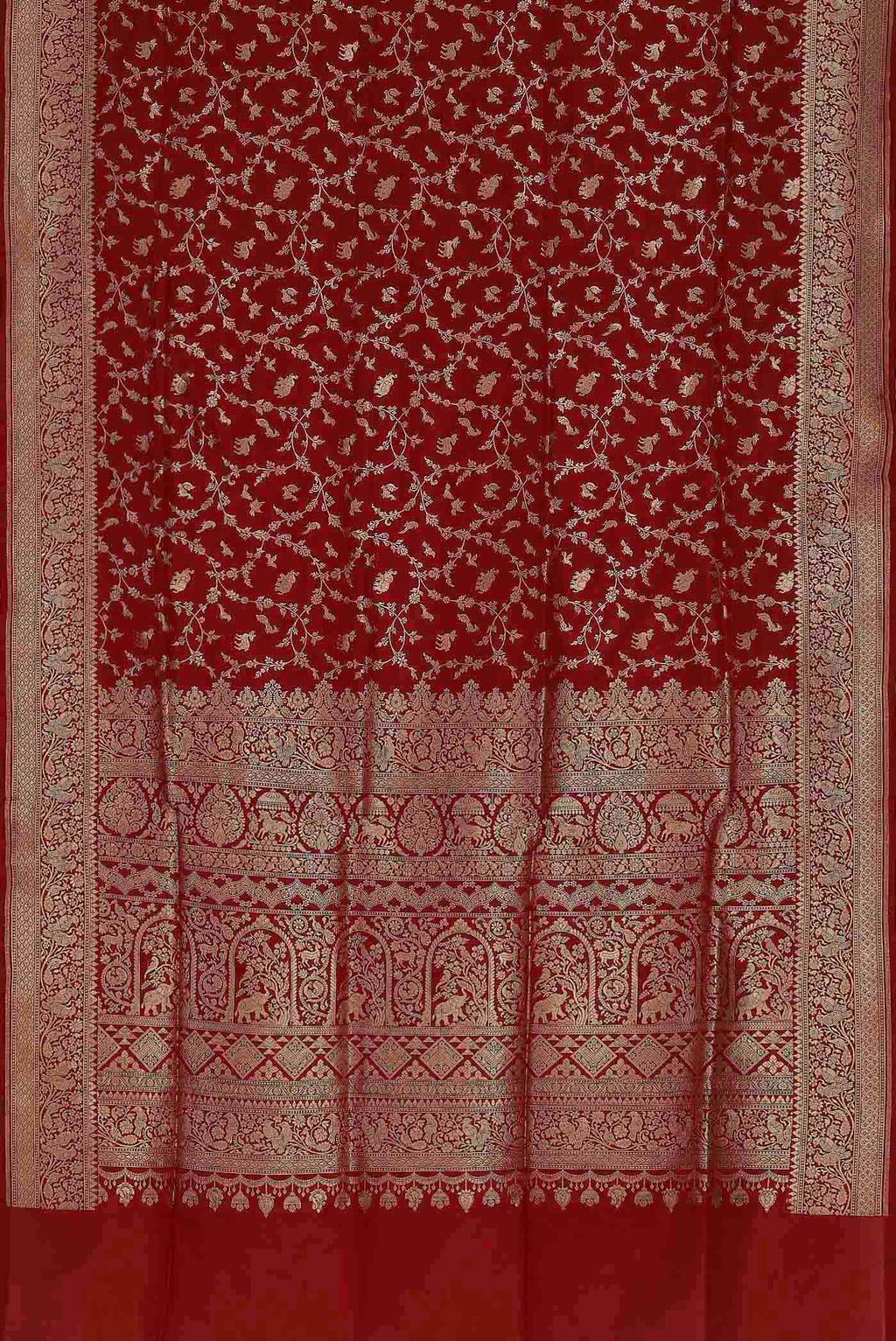 Red Banarasi Silk Saree