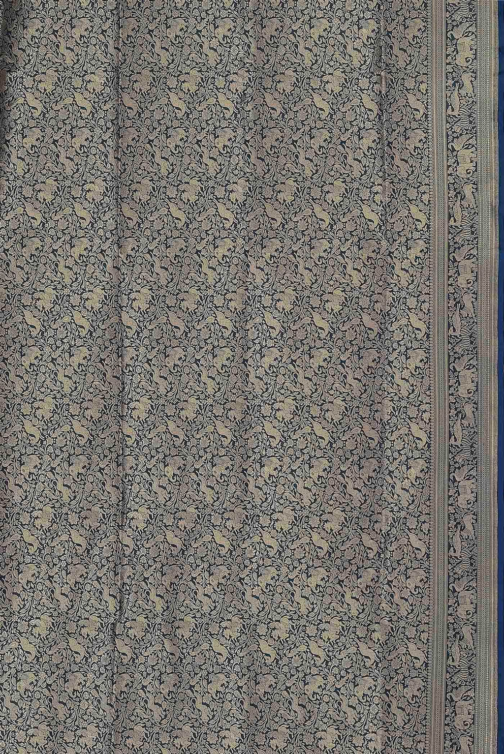 Blue Banarasi Silk Saree
