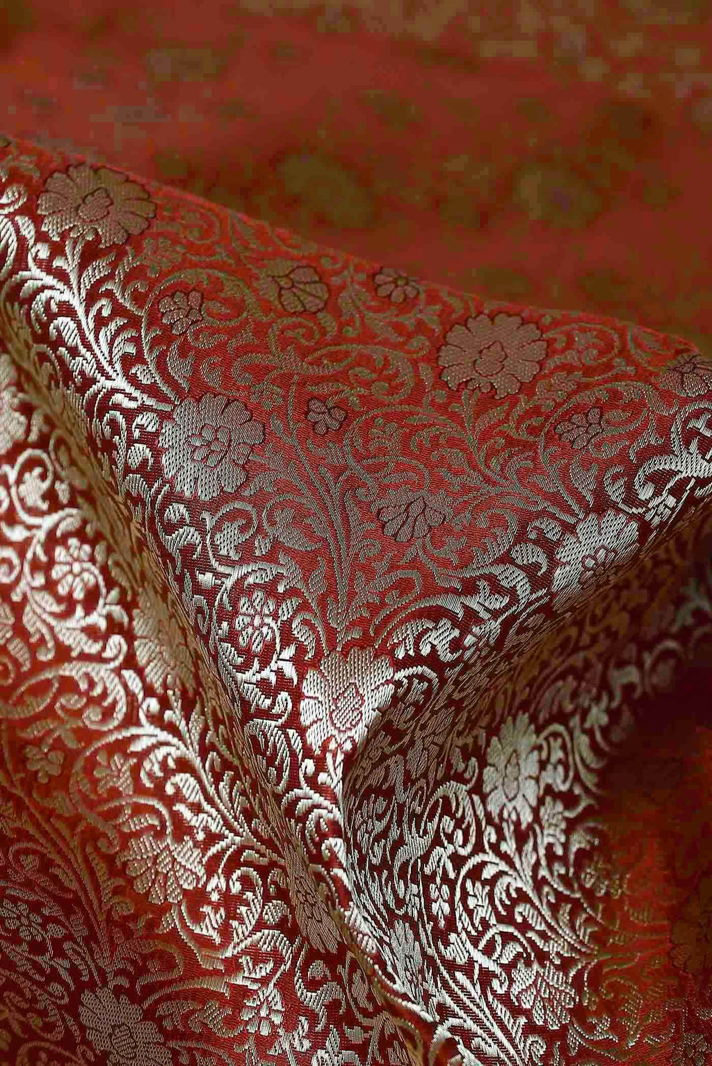 Maroon Banarasi Silk Saree