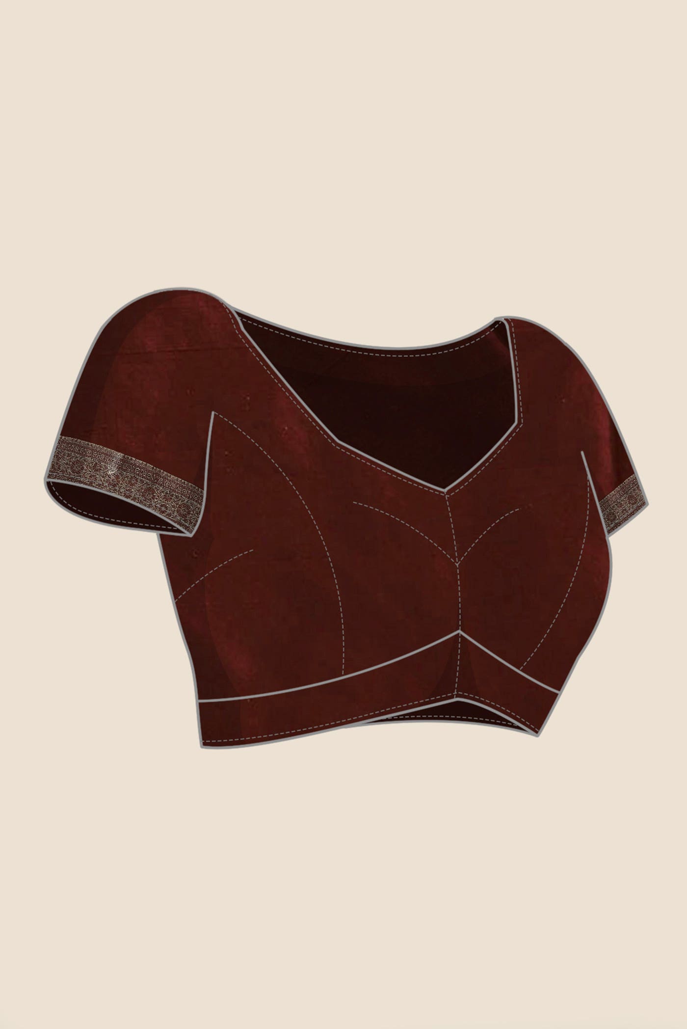 Maroon Banarasi Silk Saree