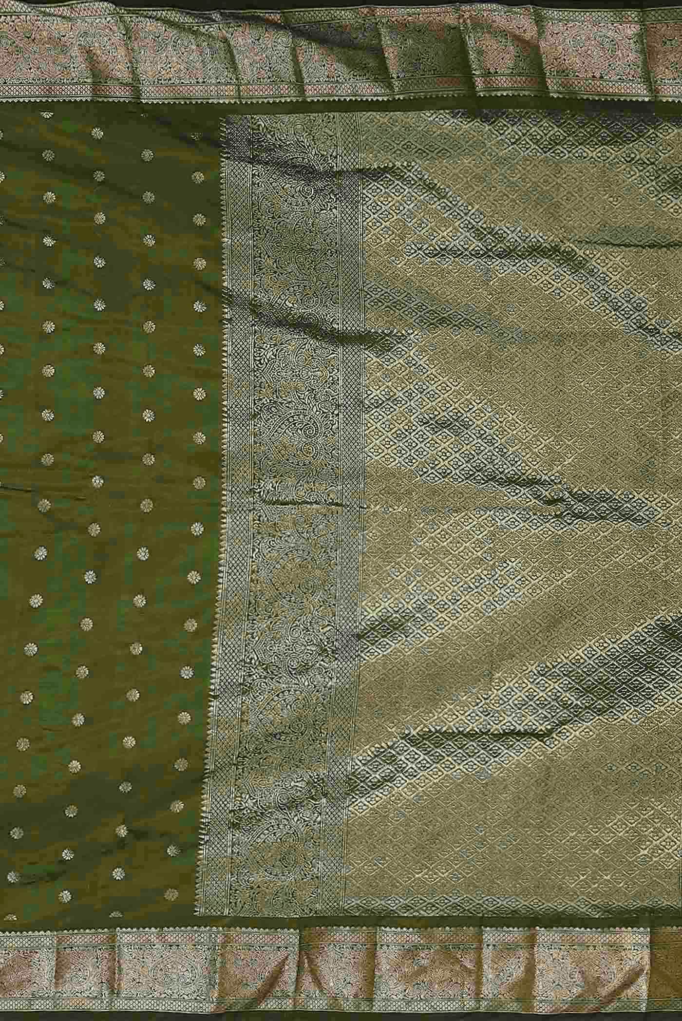 Green Bangalore Silk Saree