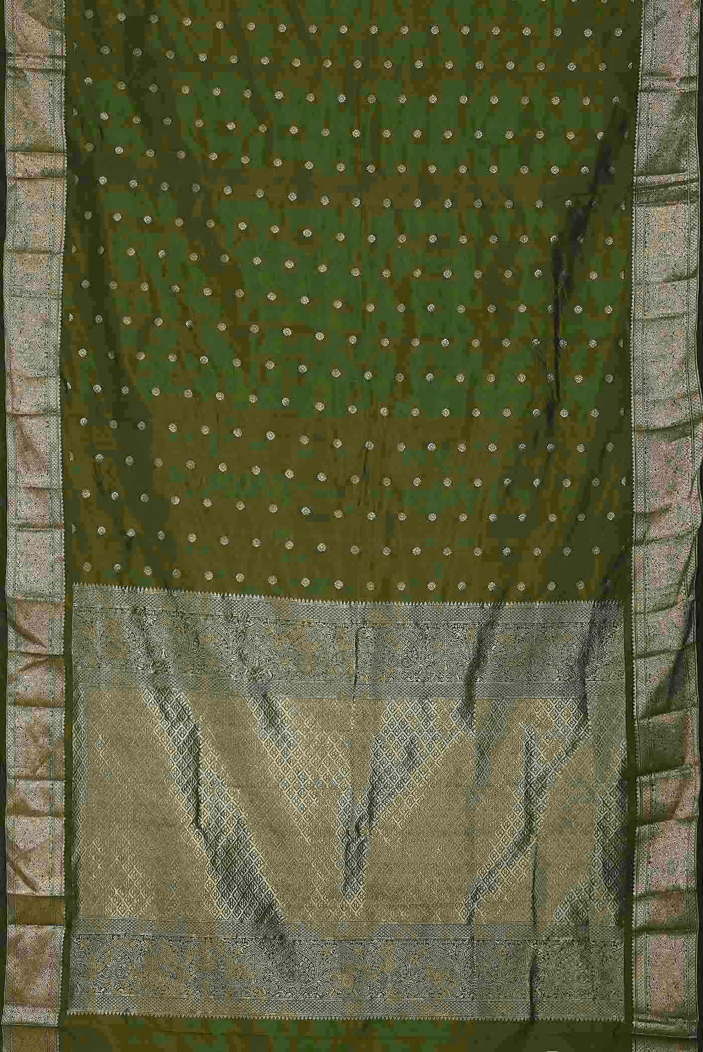 Green Bangalore Silk Saree