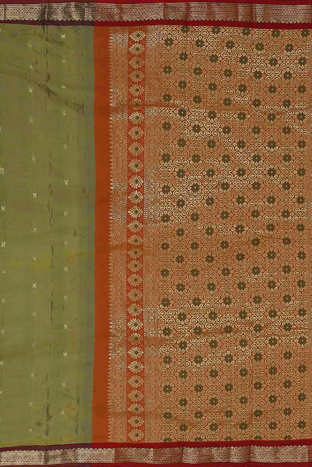 Green Blended Bangalore Silk Saree