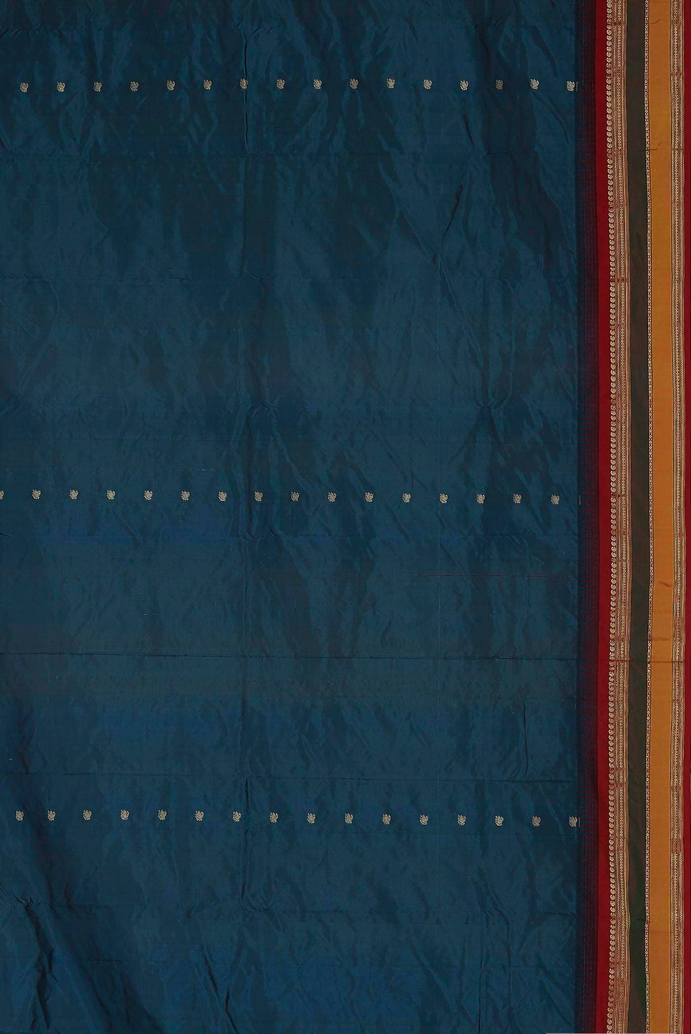 Blue Blended Bangalore Silk Saree