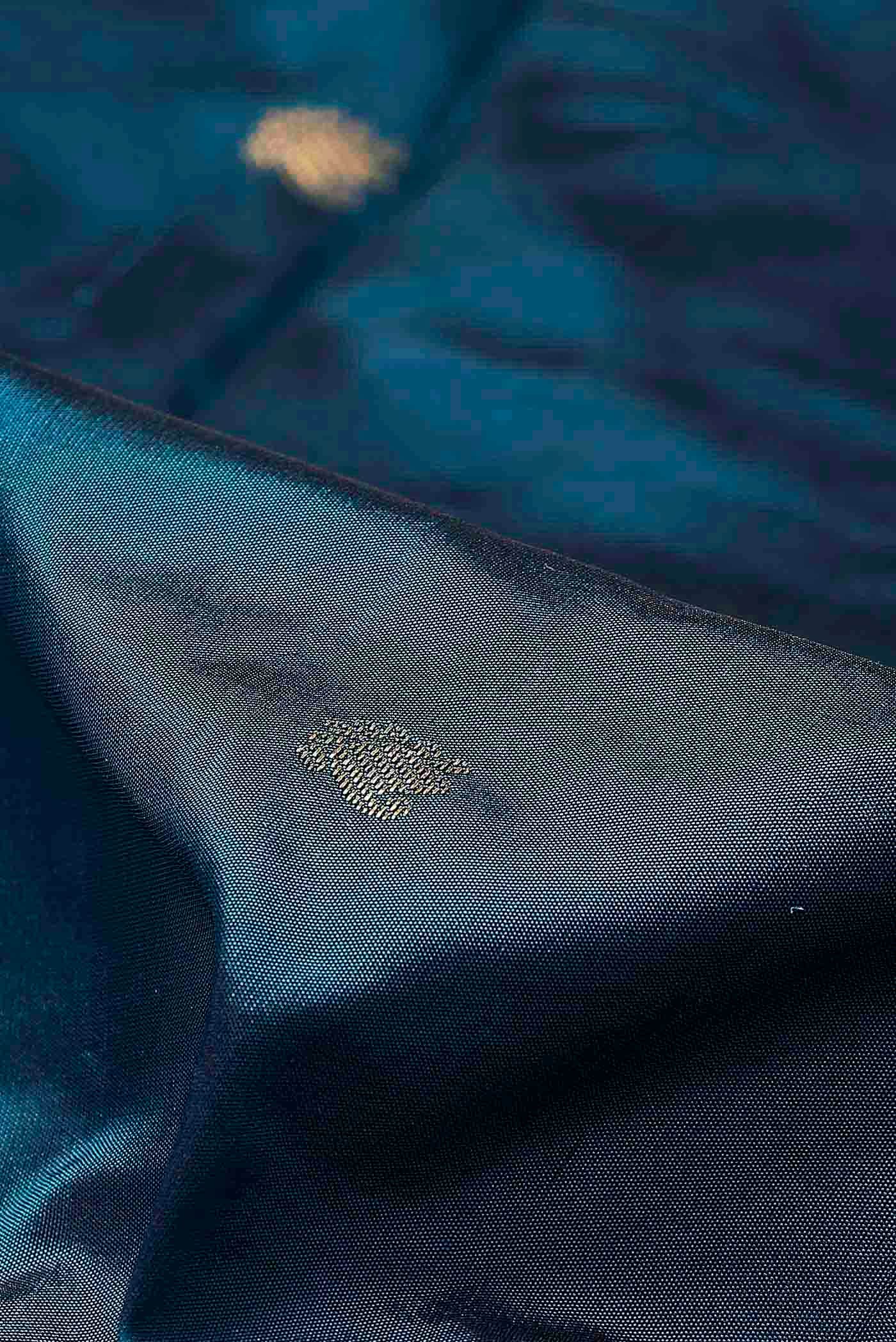 Blue Blended Bangalore Silk Saree