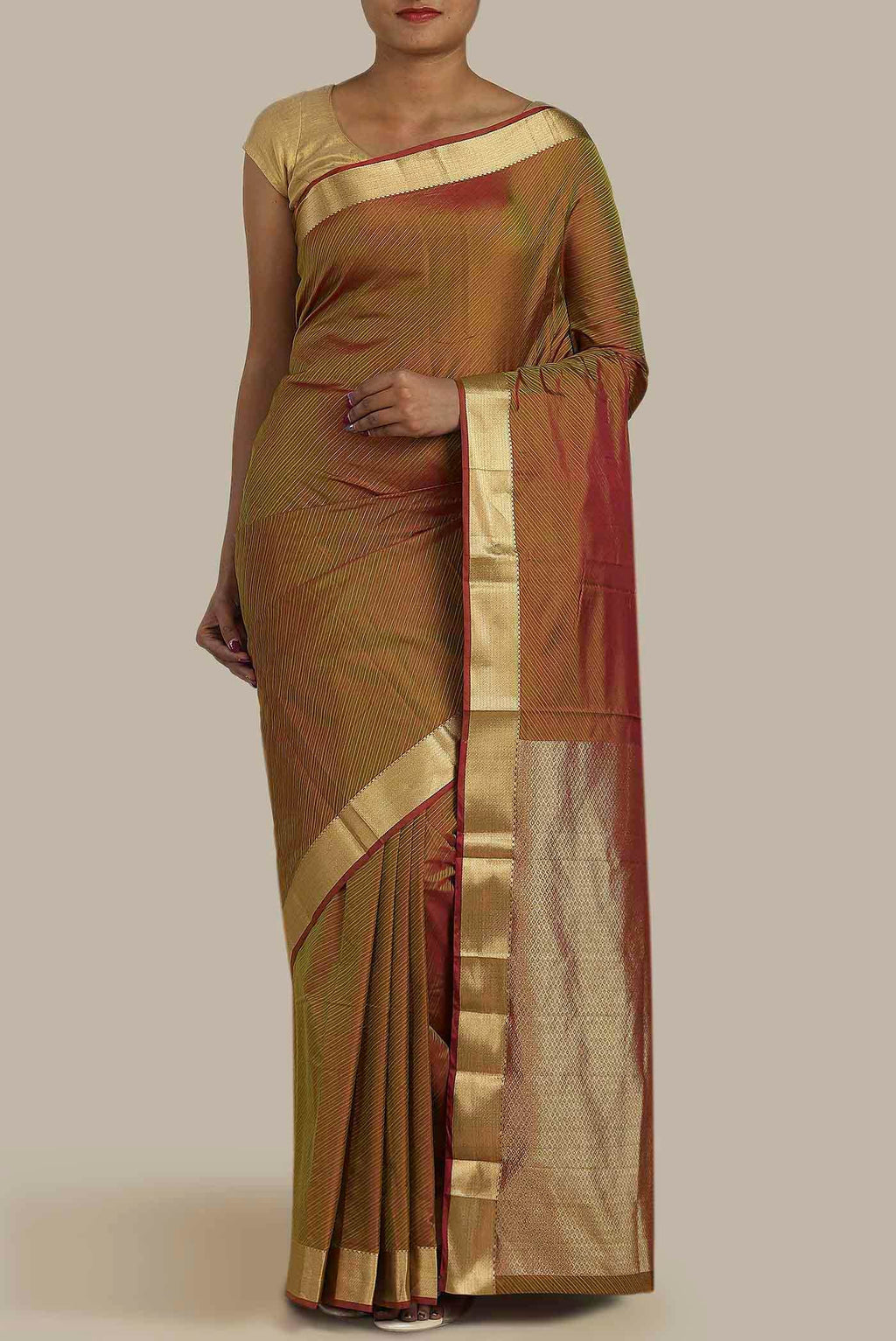 Green Blended Bangalore Silk Saree