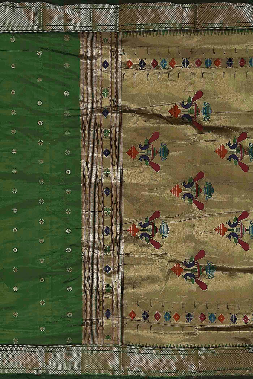 Green Bangalore Silk Saree