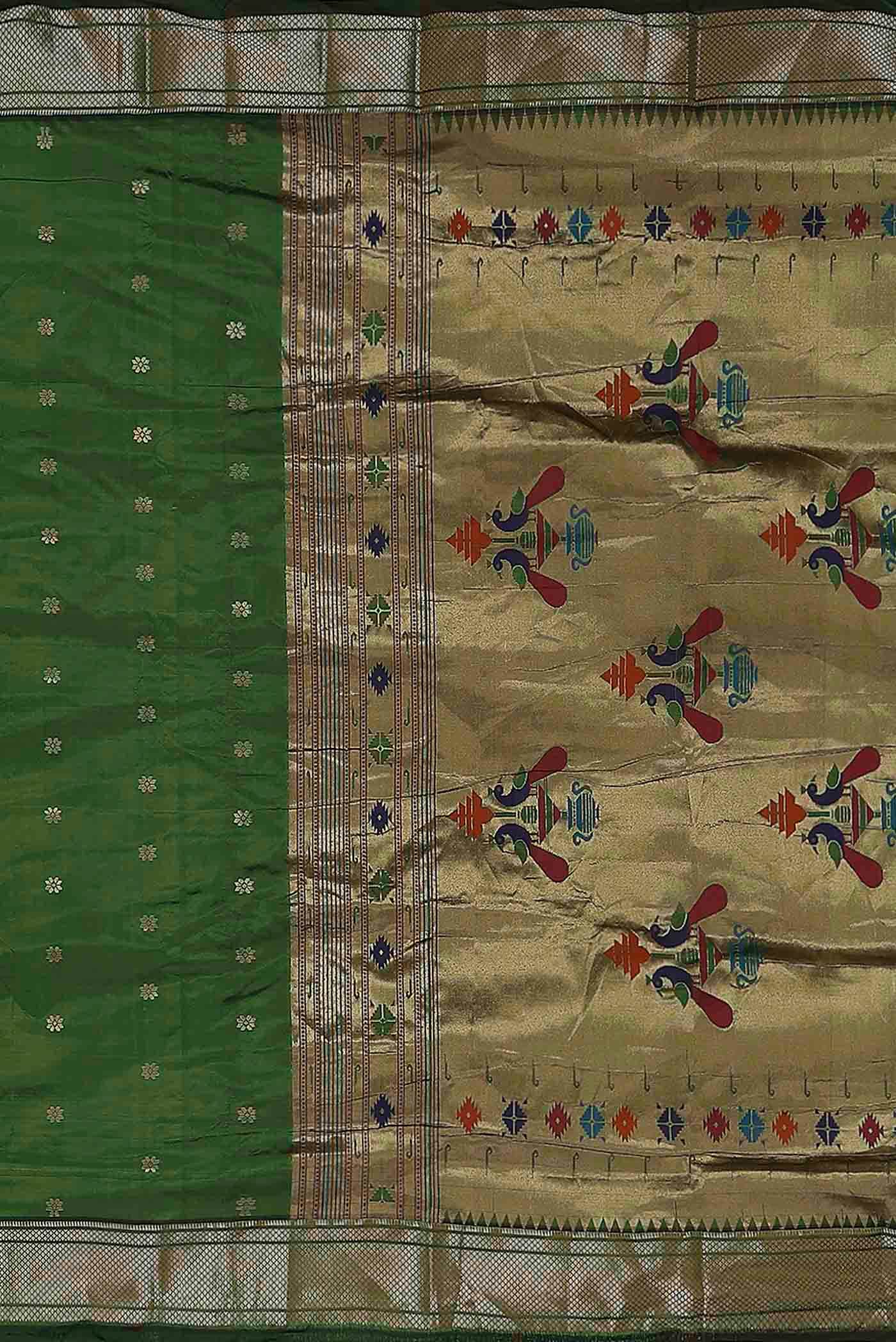 Green Bangalore Silk Saree