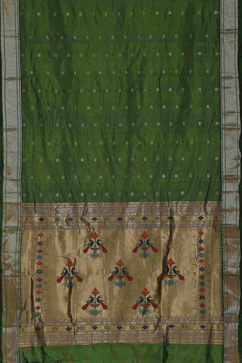 Green Bangalore Silk Saree