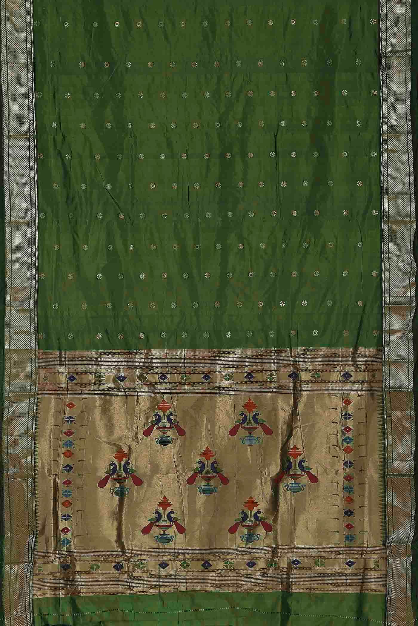 Green Bangalore Silk Saree