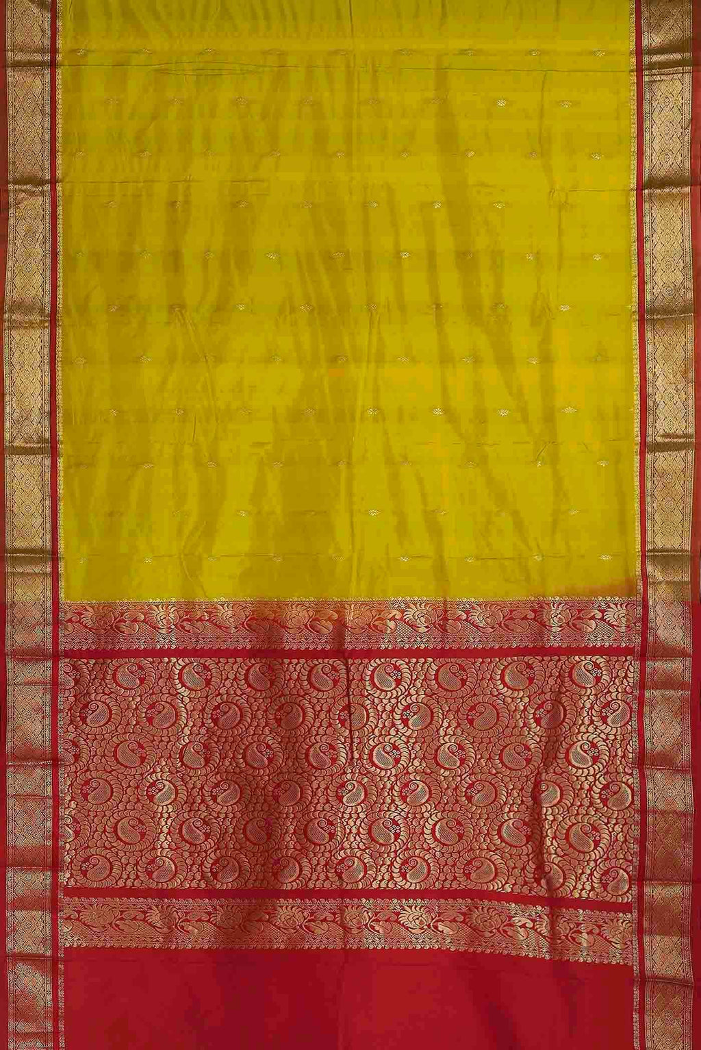Green Blended Bangalore Silk Saree