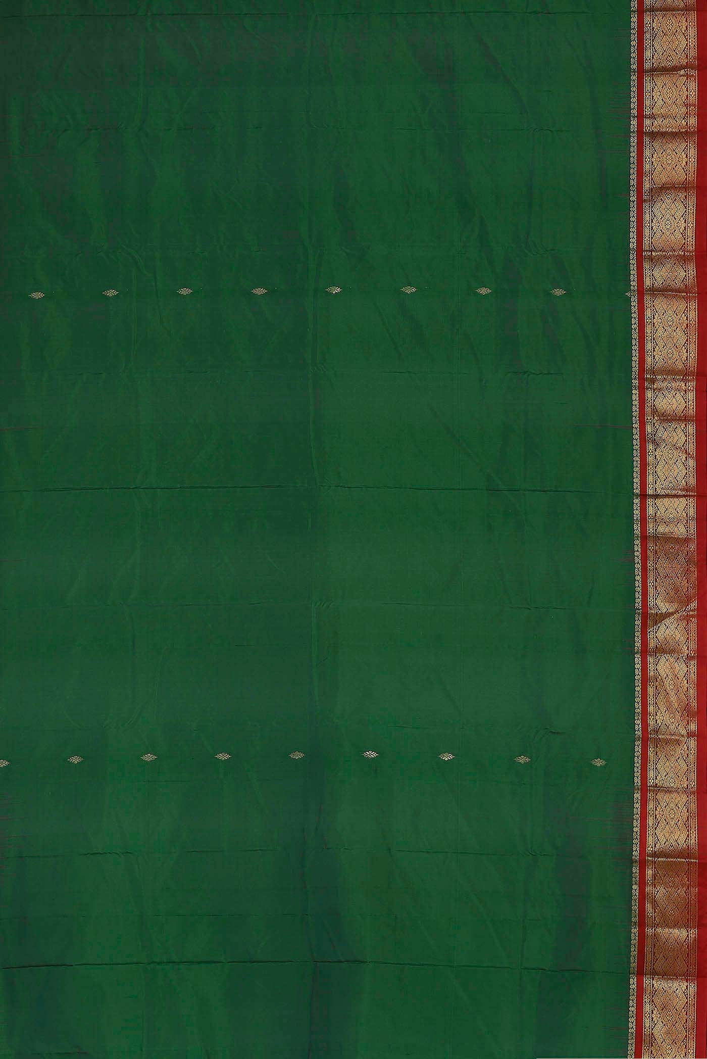 Green Bangalore Silk Saree