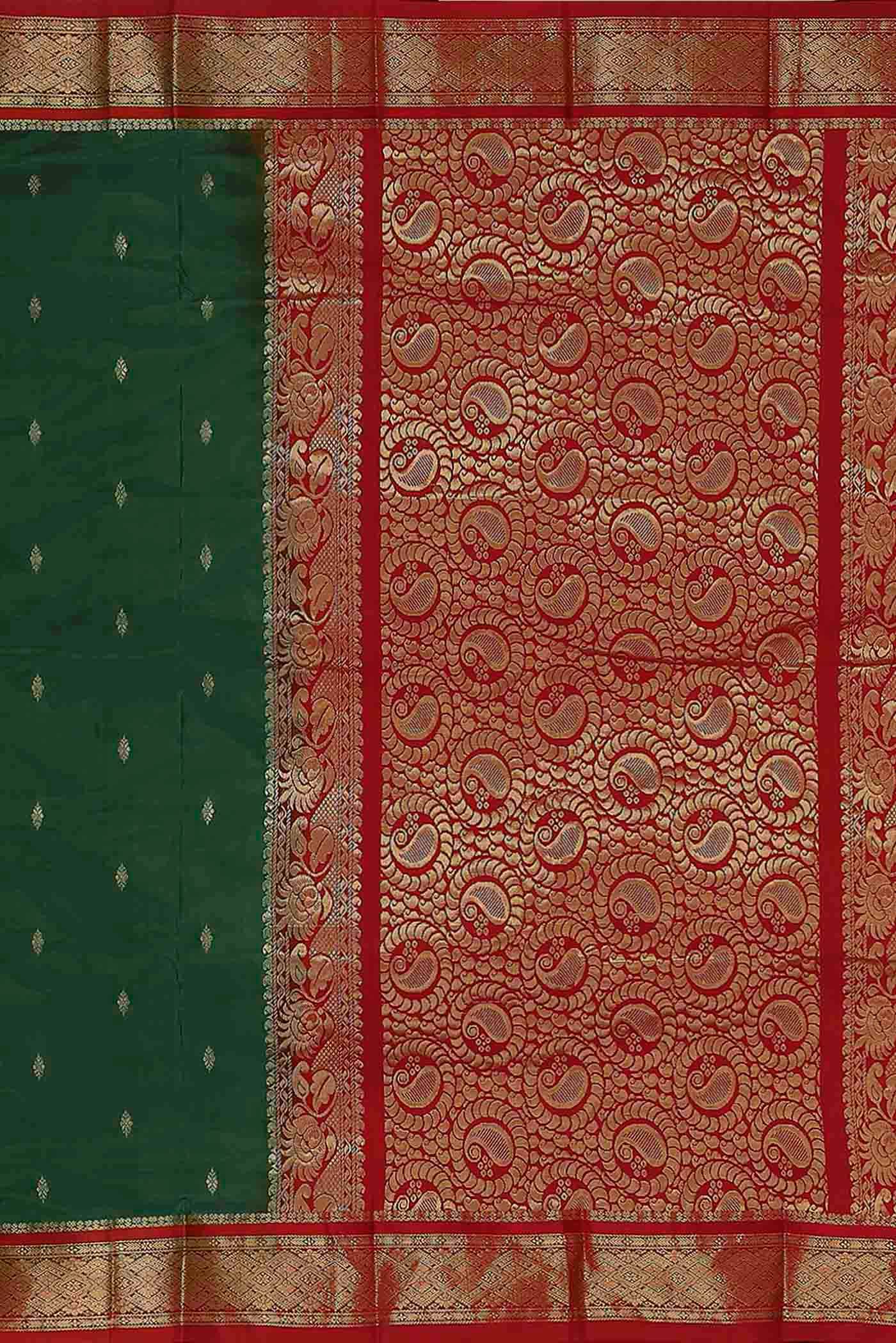 Green Bangalore Silk Saree