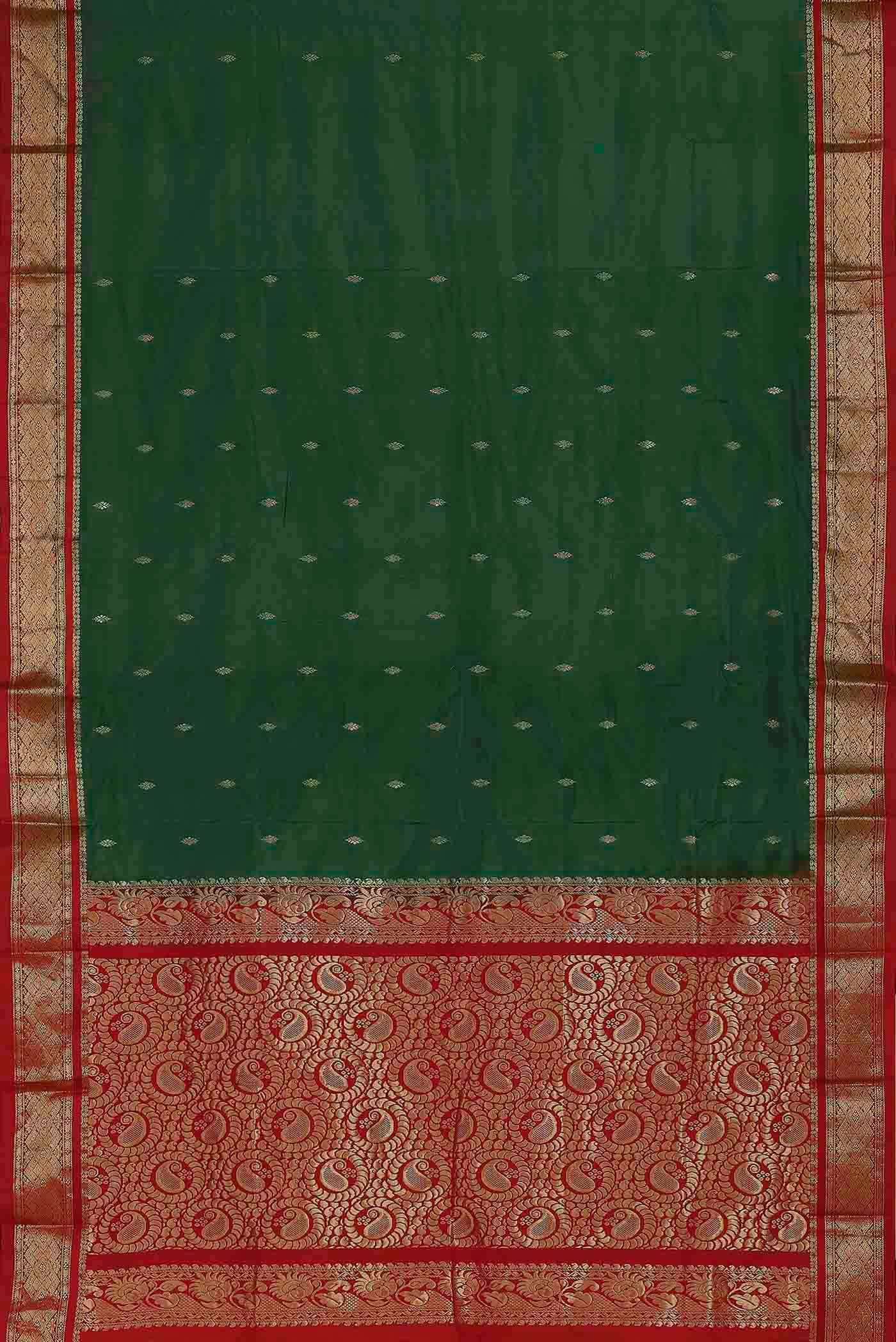 Green Bangalore Silk Saree